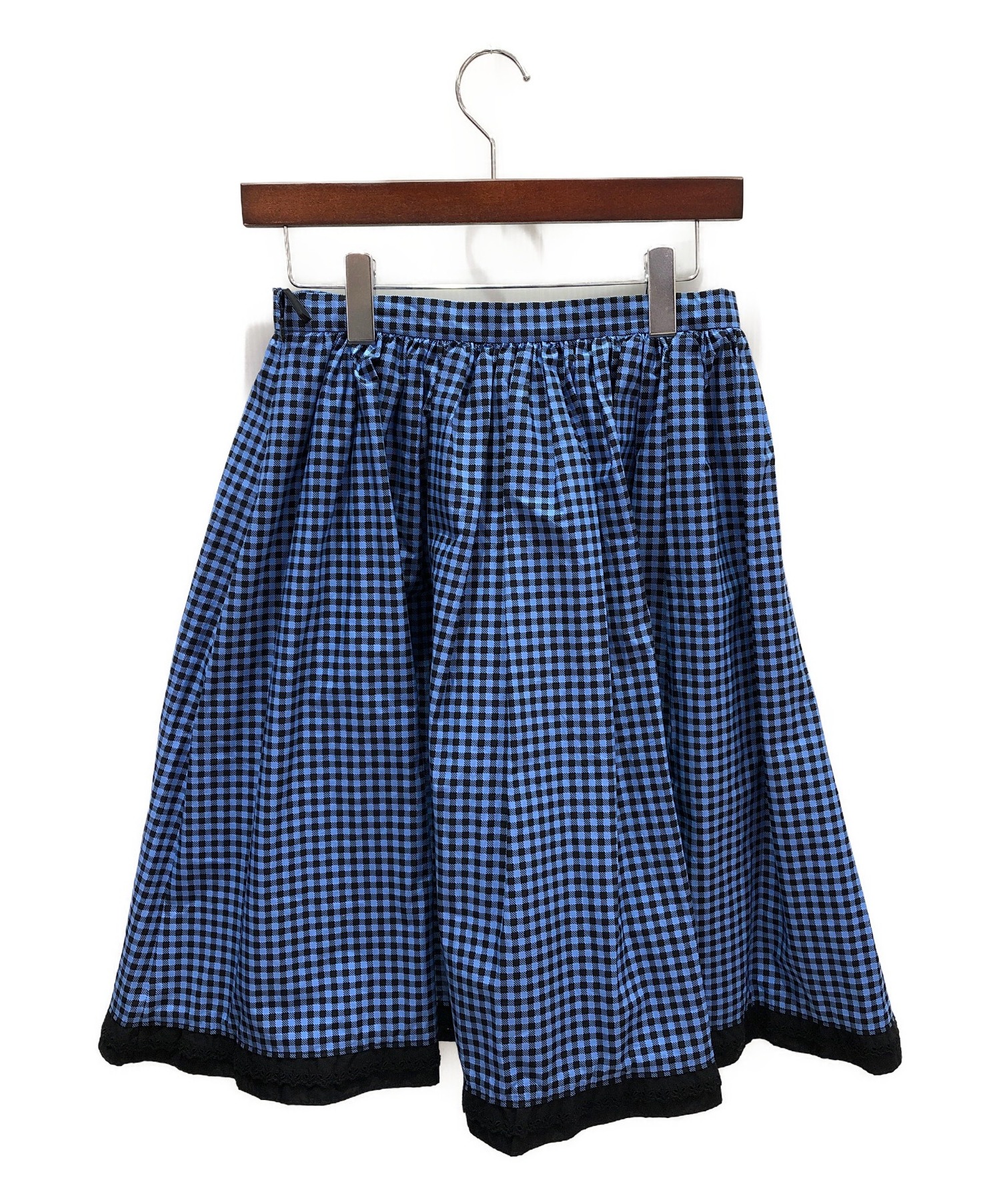 最終価格 PRADA プラダ スカート チェック トラッド 40 L 中古・古着通販】PRADA (プラダ) チェックスカート サイズ:40