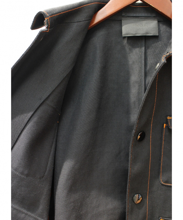 中古・古着通販】PRADA (プラダ) ワークジャケット ブラック サイズ:46
