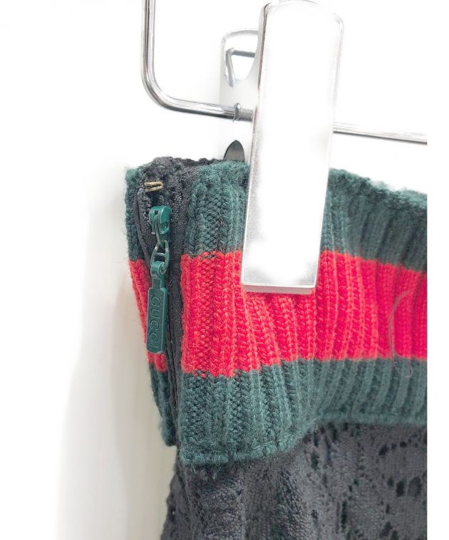 【美品】GUCCI シェリーライン　レーススカート 中古・古着通販】GUCCI (グッチ) レーススカート ブラック サイズ:36