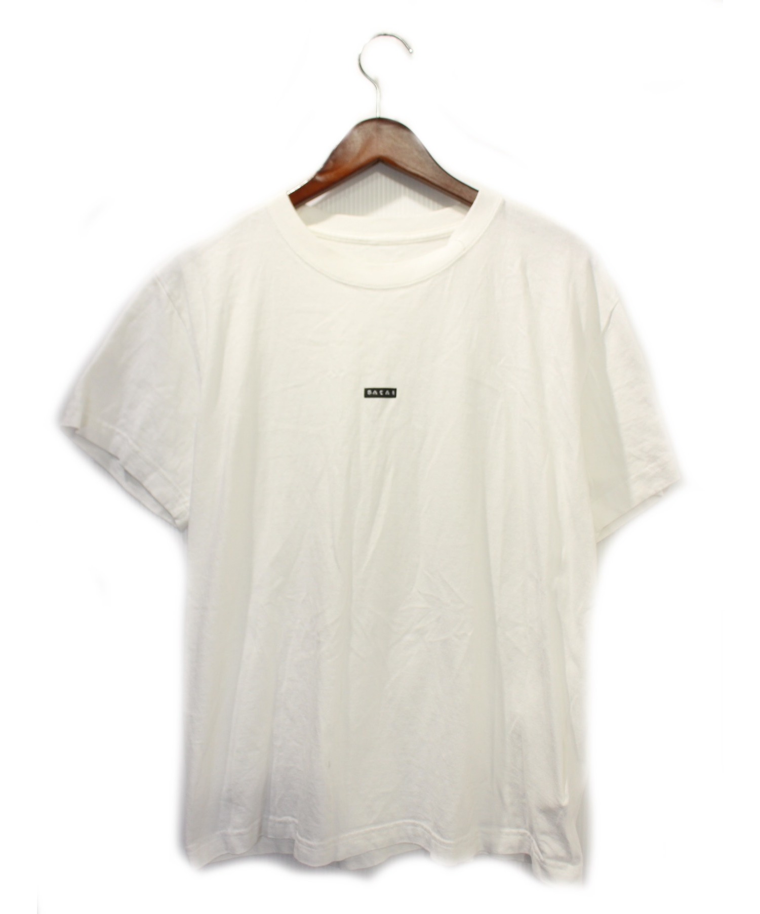 中古・古着通販】sacai (サカイ) BOXロゴTシャツ ホワイト サイズ 