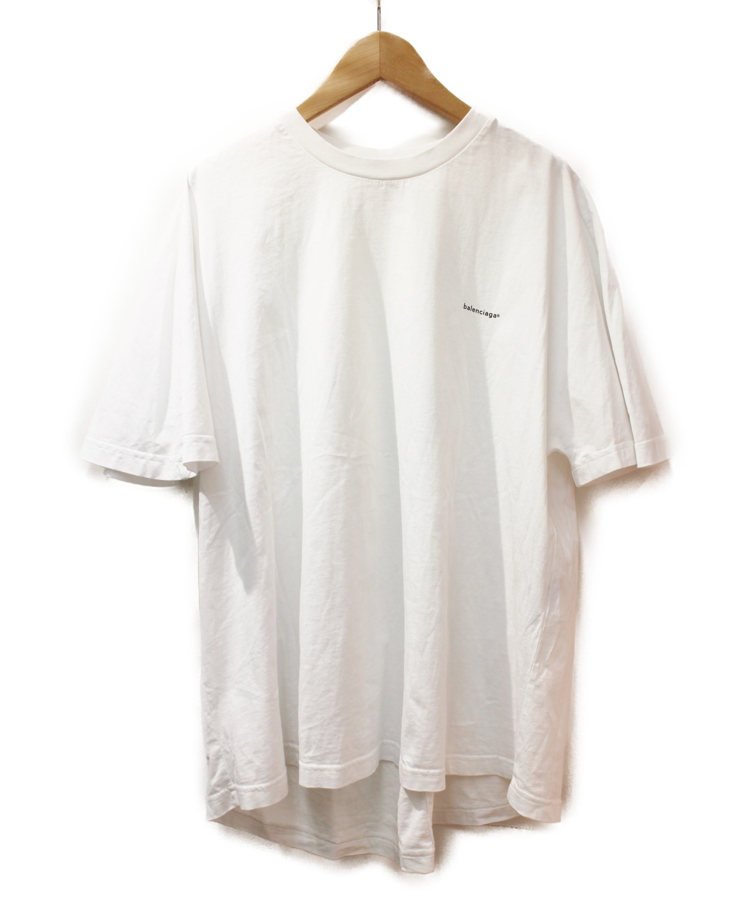 中古・古着通販】BALENCIAGA (バレンシアガ) ロゴTシャツ ホワイト