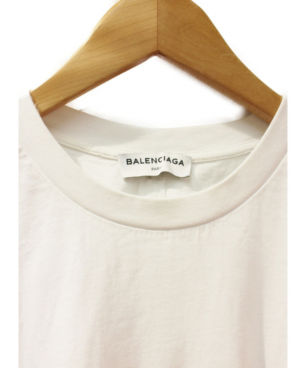 中古・古着通販】BALENCIAGA (バレンシアガ) ロゴTシャツ ホワイト