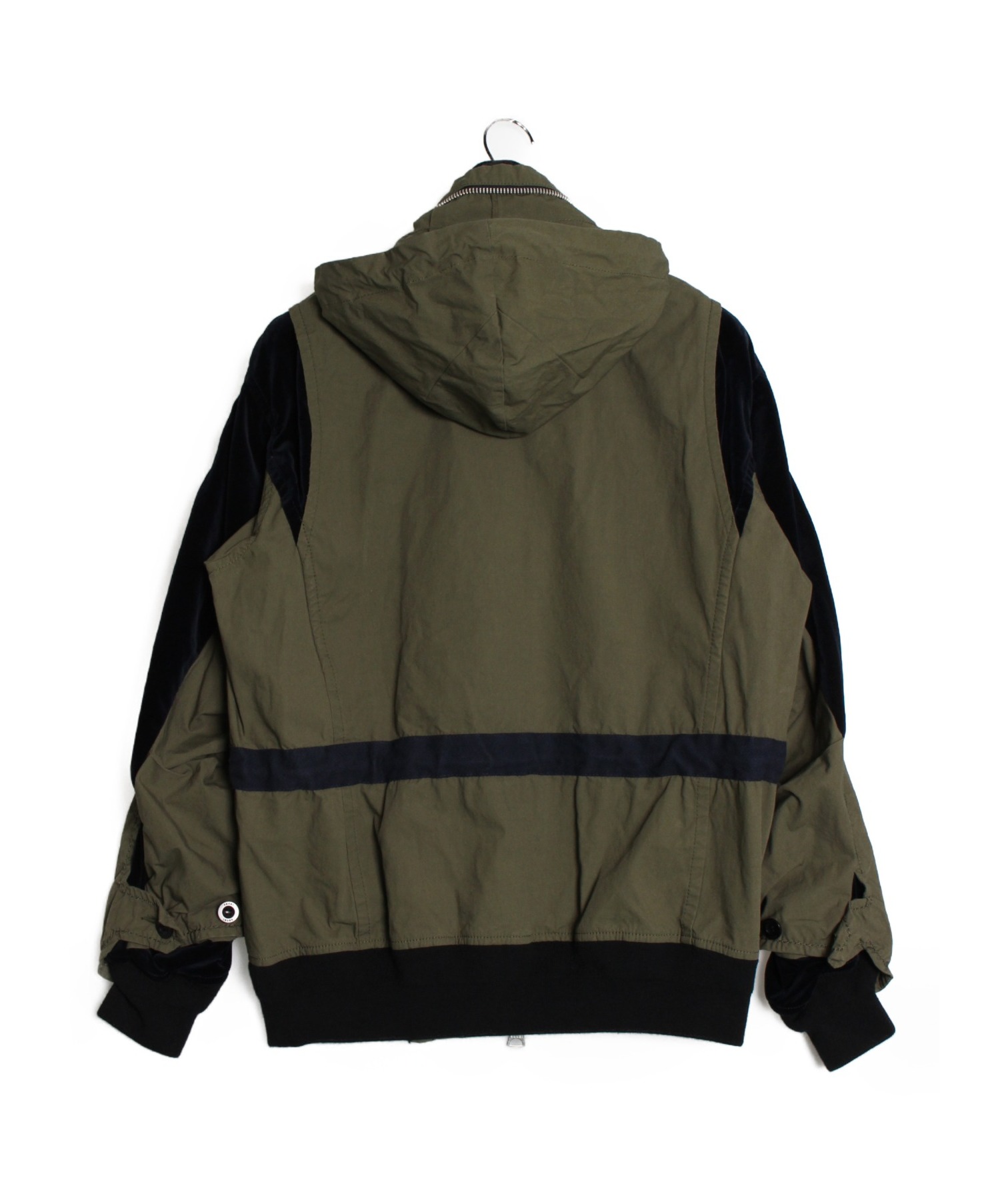 中古・古着通販】sacai (サカイ) 切替ミリタリージャケット オリーブ