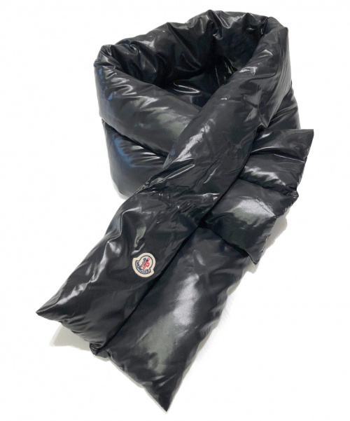 MONCLER モンクレール マフラー  黒 【古着】【中古】【送料無料】 楽天市場】モンクレール ダウン メンズ 中古（マフラー・スカーフ