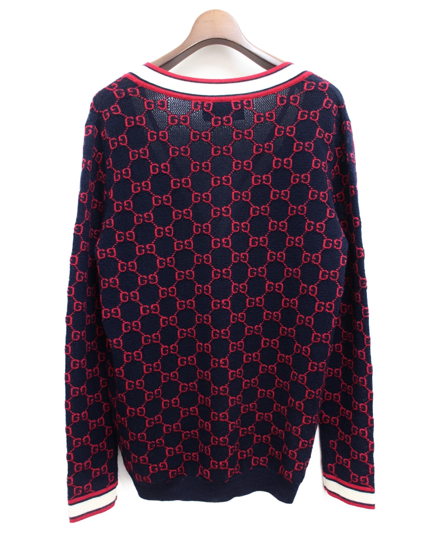 中古・古着通販】GUCCI (グッチ) 19SS ジャガードカーディガン