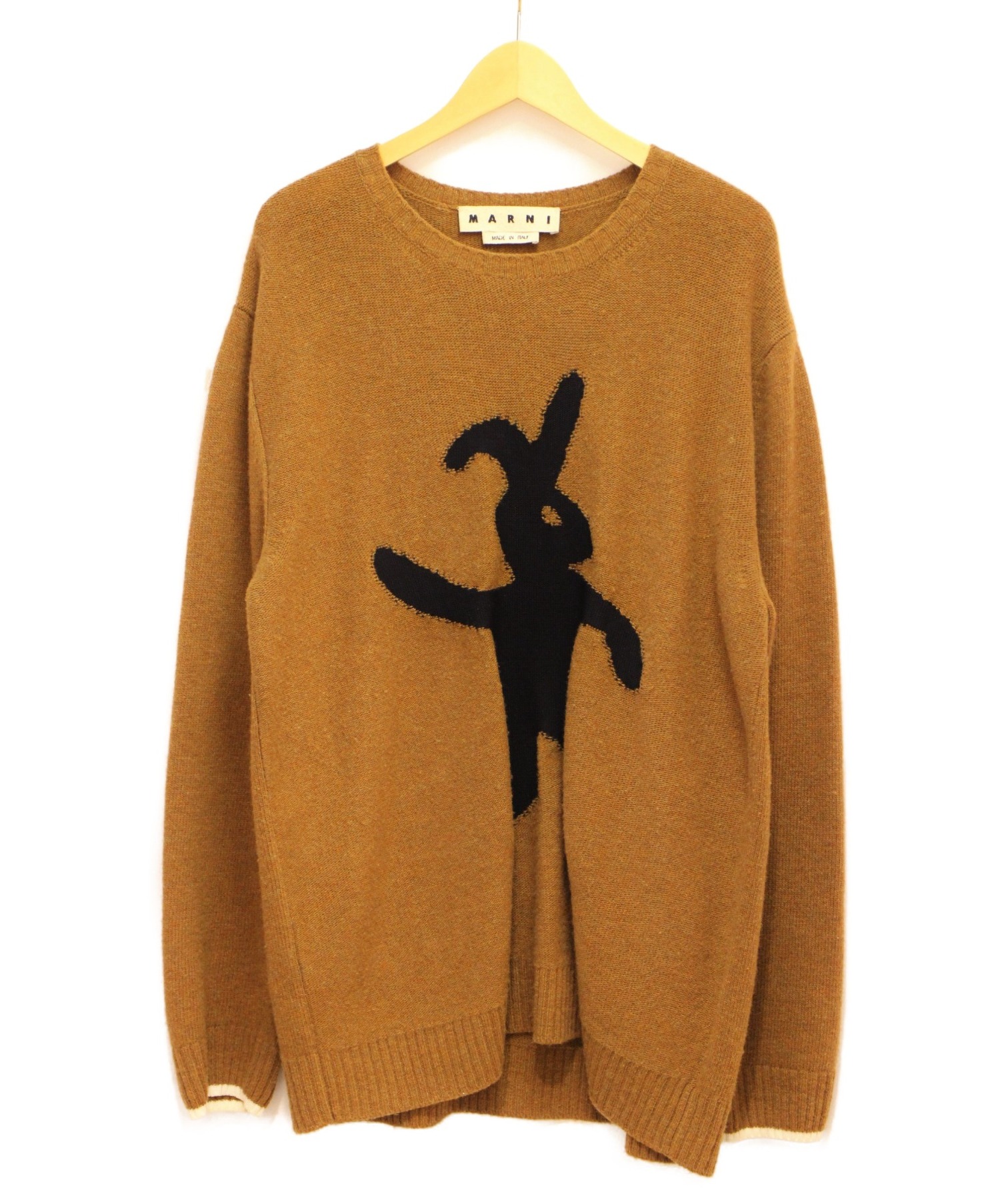 中古・古着通販】MARNI (マルニ) ダンシングバニーニット キャメル