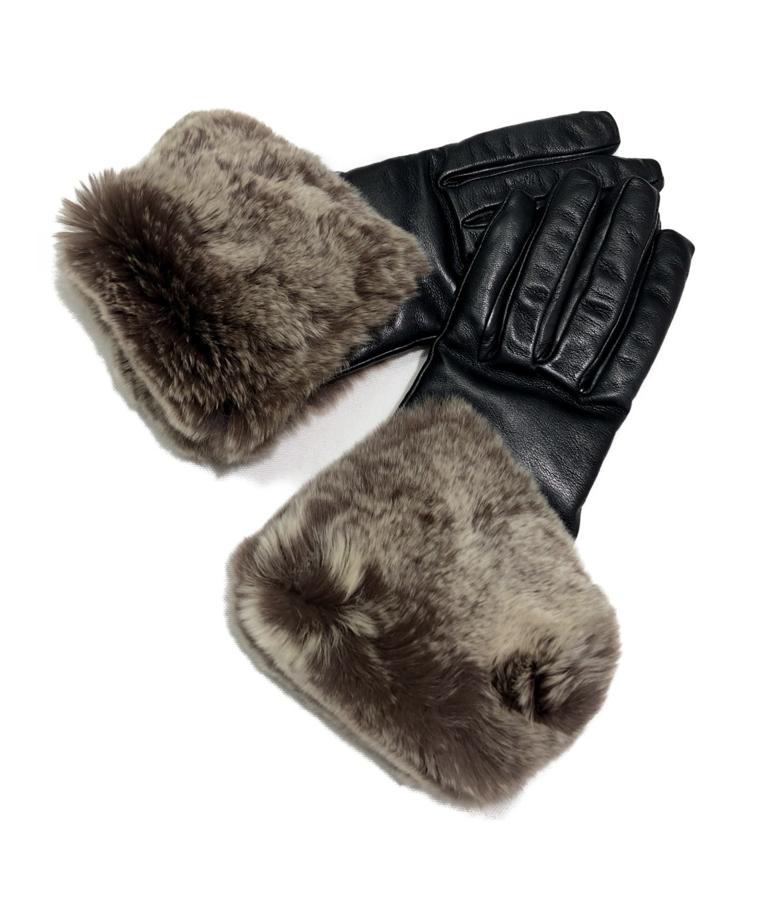 中古・古着通販】CHANEL (シャネル) レッキスファーレザーグローブ