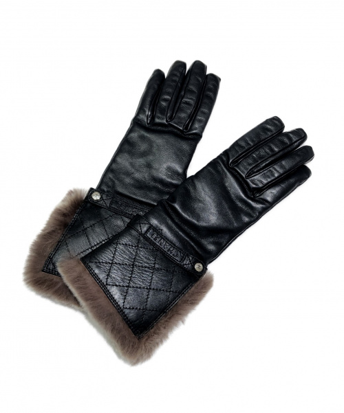 中古・古着通販】CHANEL (シャネル) レッキスファーレザーグローブ