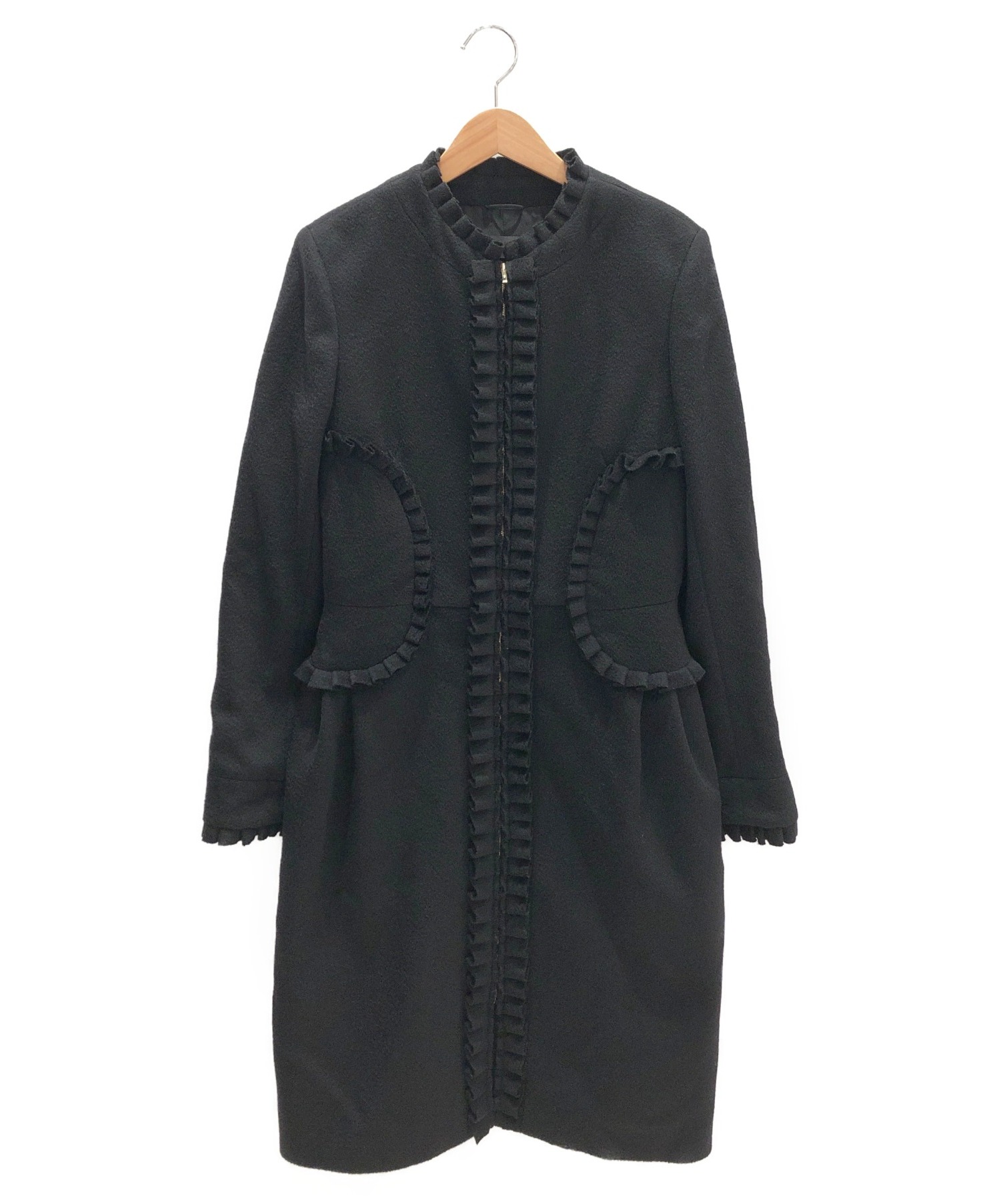 中古・古着通販】FENDI (フェンディ) カシミヤロングコート ブラック 