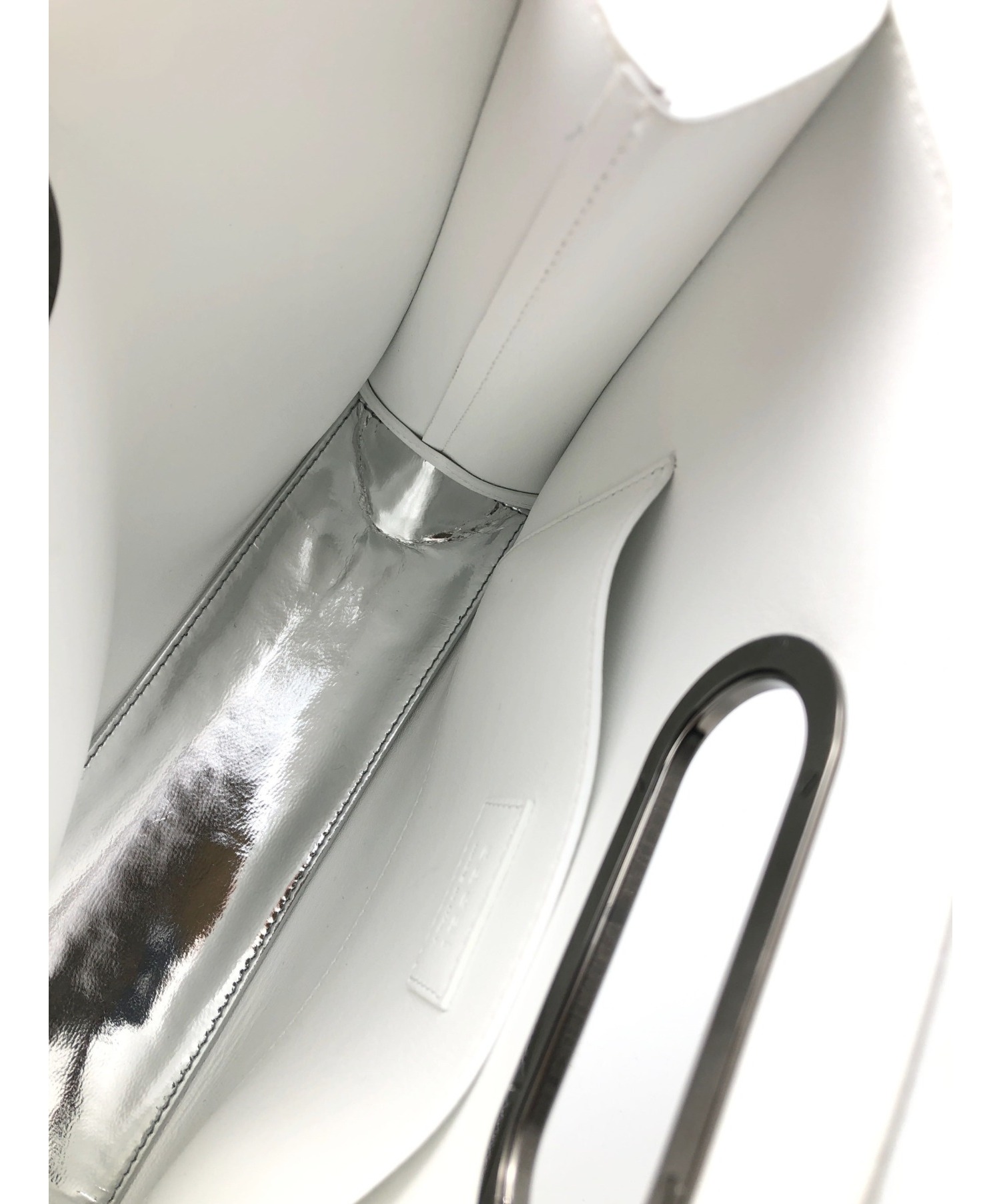 中古・古着通販】sacai (サカイ) ロゴハンドバッグ ホワイト サイズ