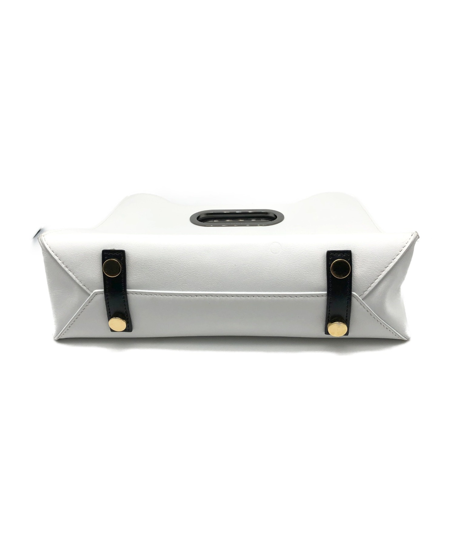 sacai ショルダー　ハンド　バッグ　新品未使用　白 中古・古着通販】sacai (サカイ) ロゴハンドバッグ ホワイト サイズ