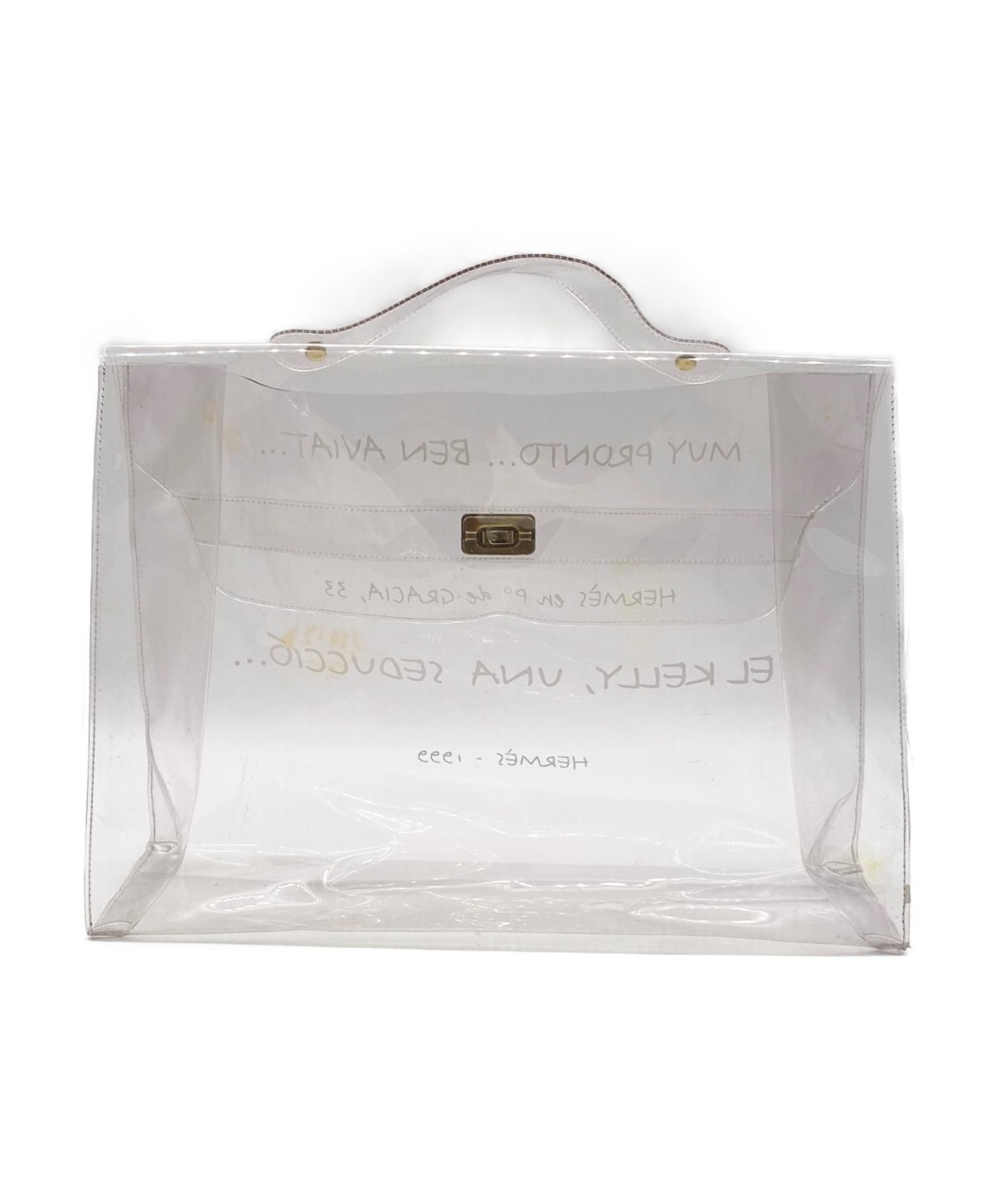 中古・古着通販】HERMES (エルメス) クリアケリーバック サイズ
