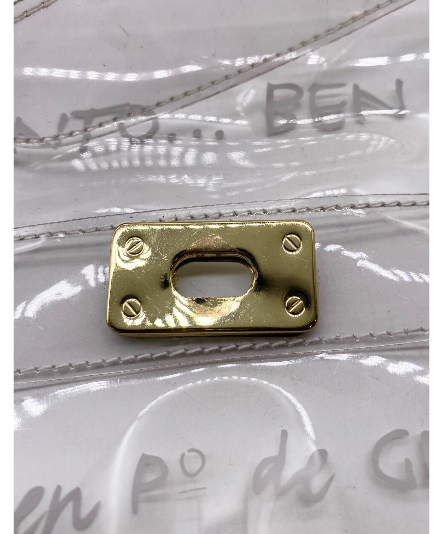 中古・古着通販】HERMES (エルメス) クリアケリーバック サイズ 