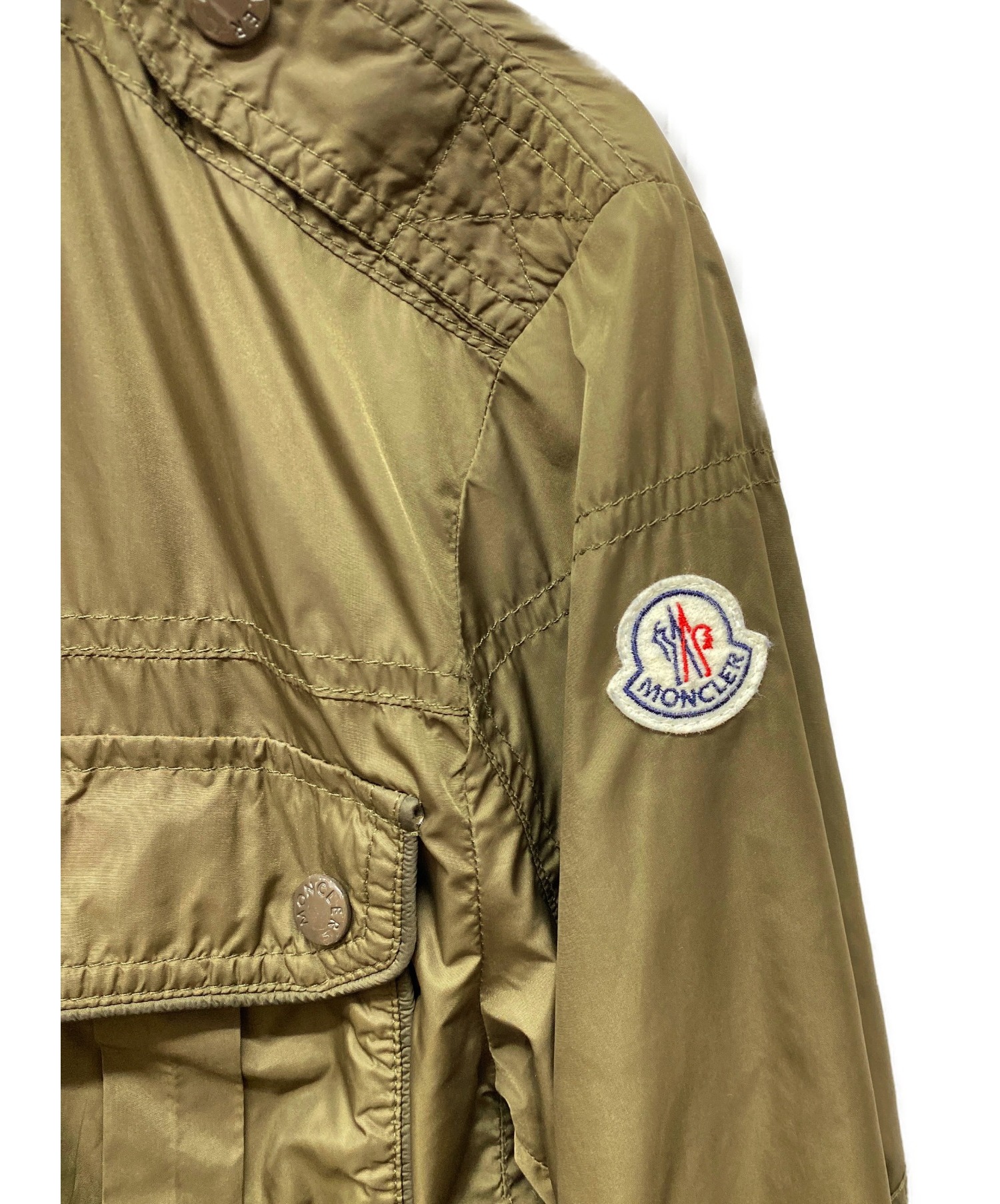 中古・古着通販】MONCLER (モンクレール) ナイロンジャケット カーキ