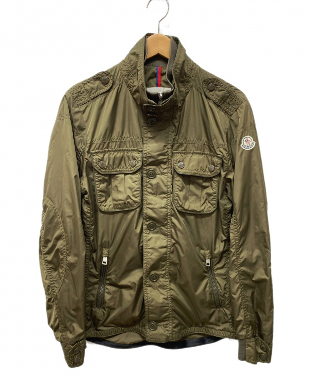 【MONCLER】モンクレール ナイロンジャケット コート カーキ ヴィンテージ 中古・古着通販】MONCLER (モンクレール) ナイロンジャケット カーキ