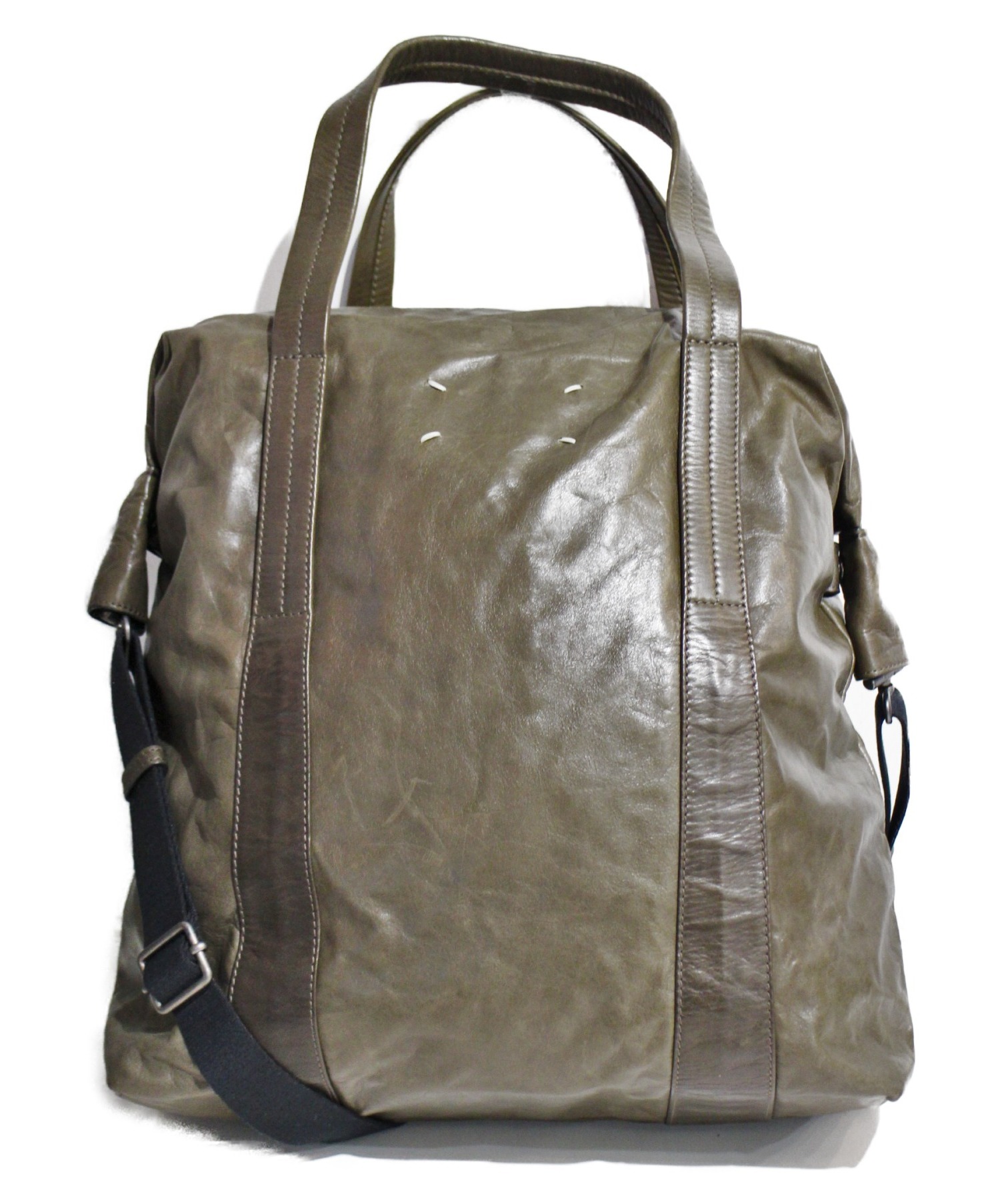 マルジェラ セーラーバッグ スエード オリーブ MARGIELA MartinMargiela10⁄マルタンマルジェラよりスウェードセーラーバッグ