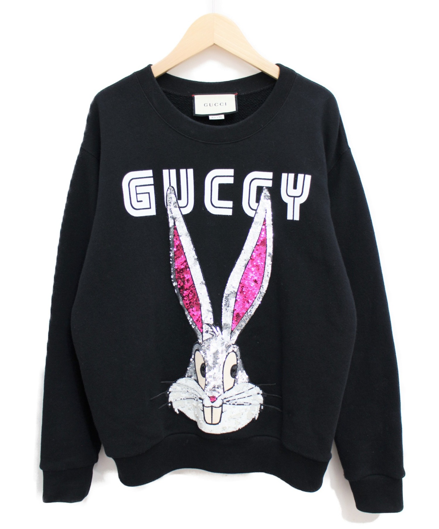 中古・古着通販】GUCCI (グッチ) クルーネックスウェット ブラック