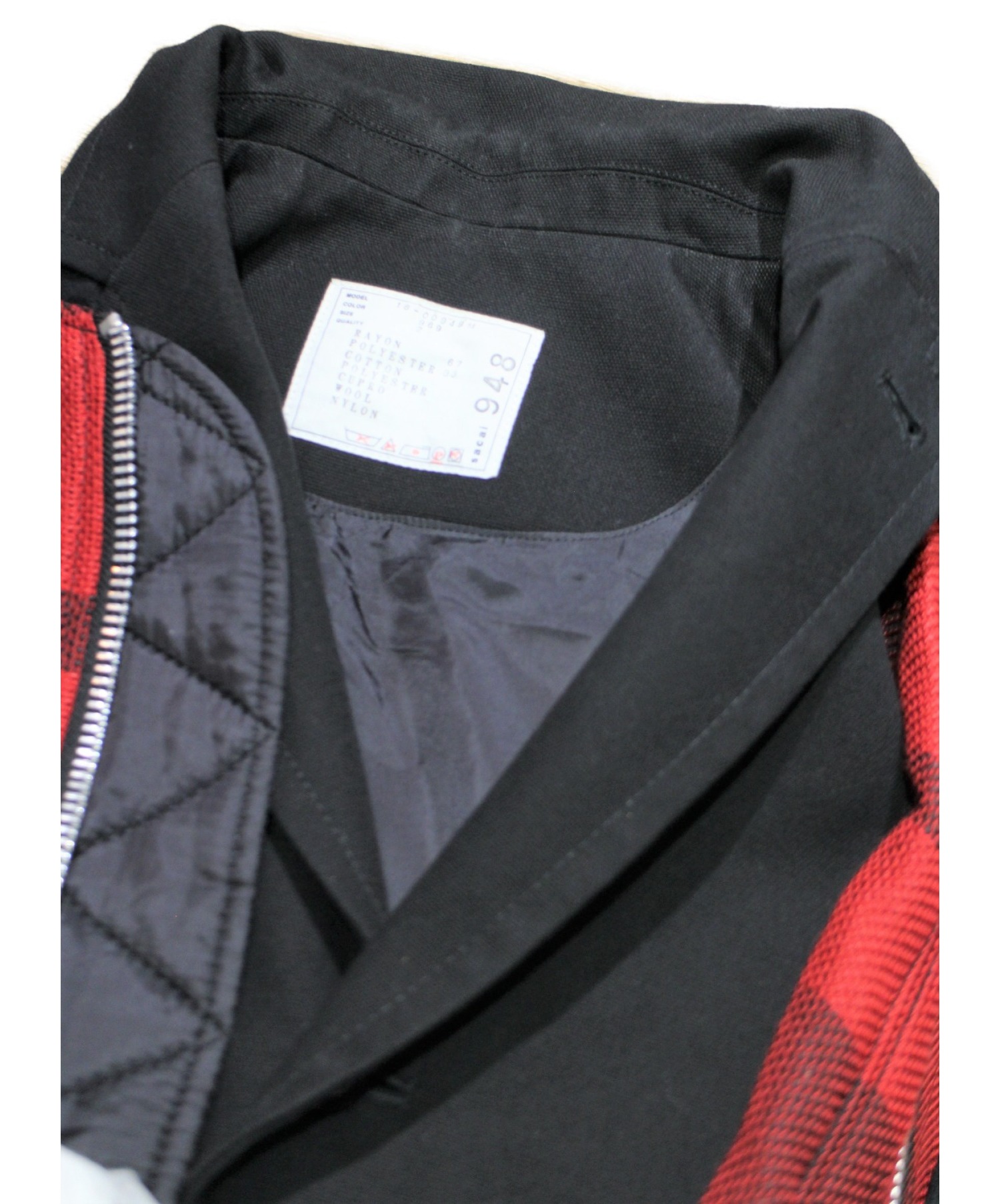 中古・古着通販】sacai (サカイ) テーラードジャケットドッキング 
