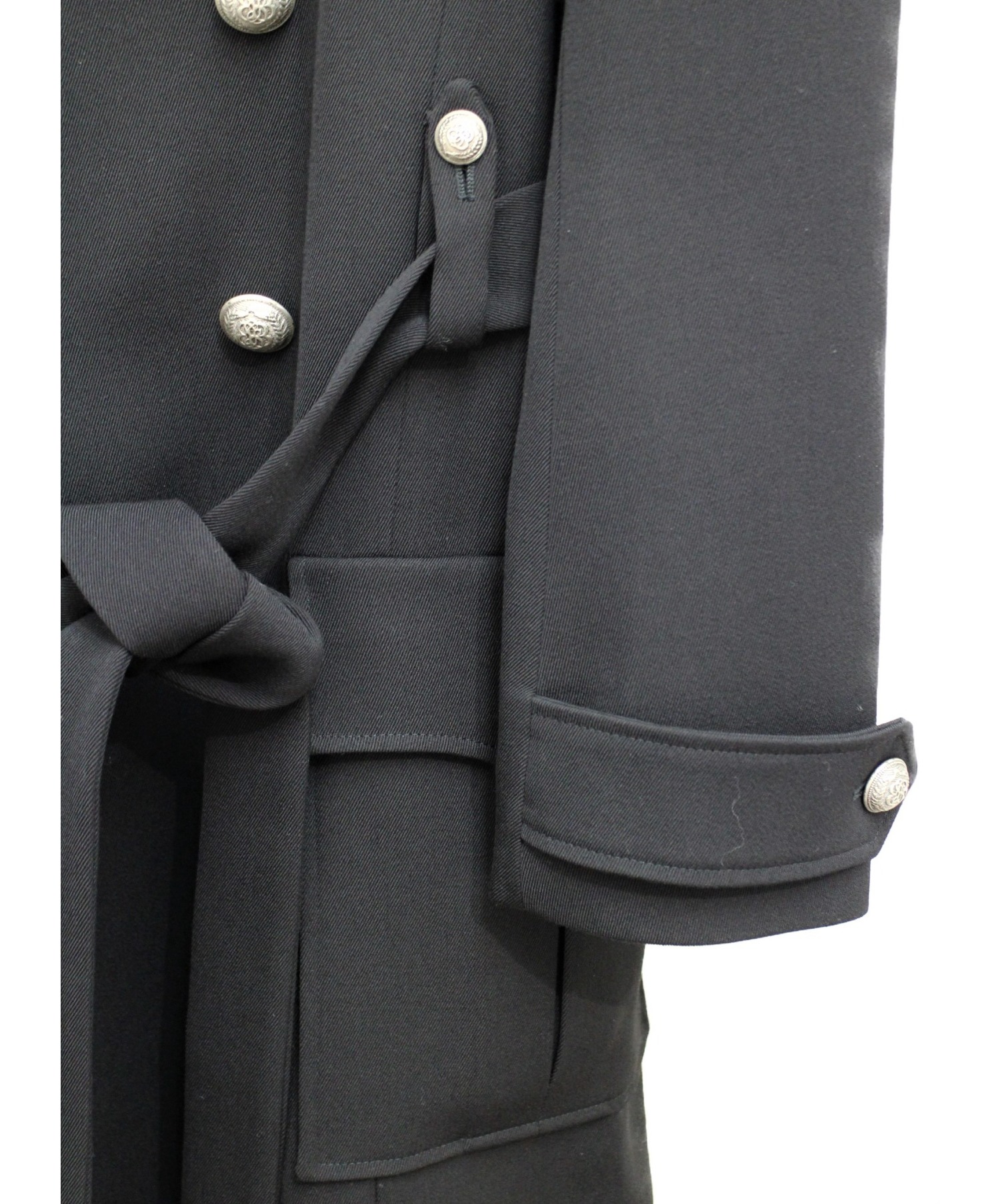 中古・古着通販】BALENCIAGA (バレンシアガ) トレンチコート ブラック