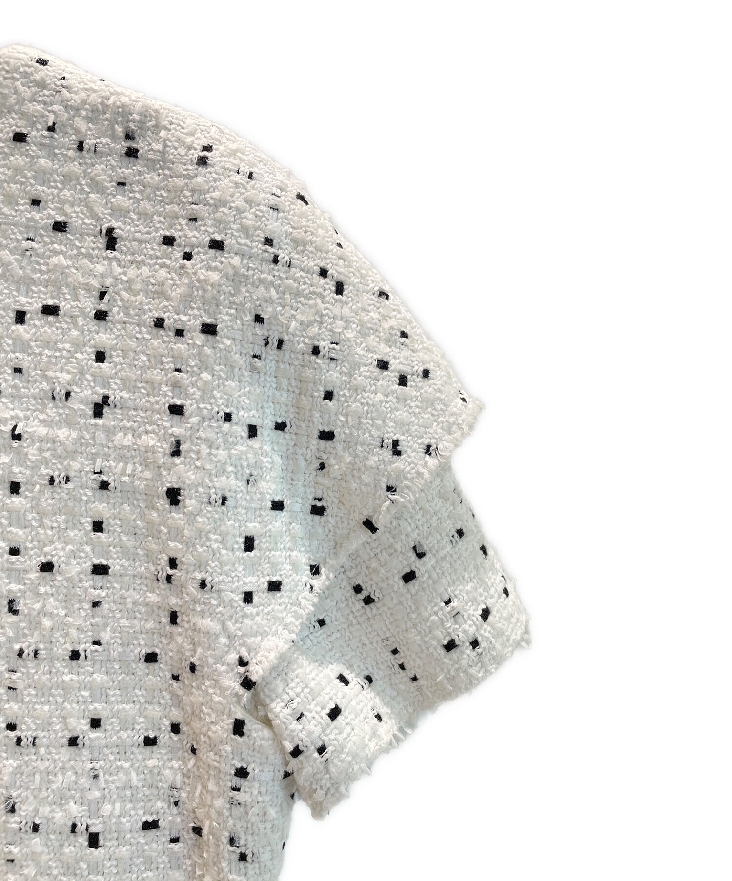 中古・古着通販】CHANEL (シャネル) ツイードワンピース ホワイト