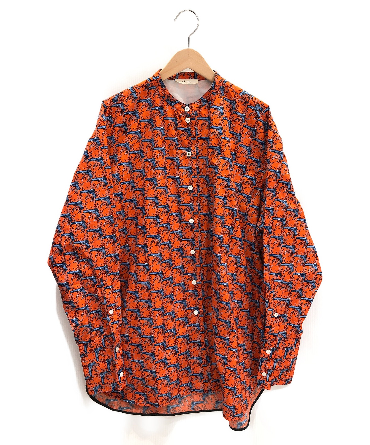 中古・古着通販】CELINE (セリーヌ) ピストル柄シャツ レッド サイズ