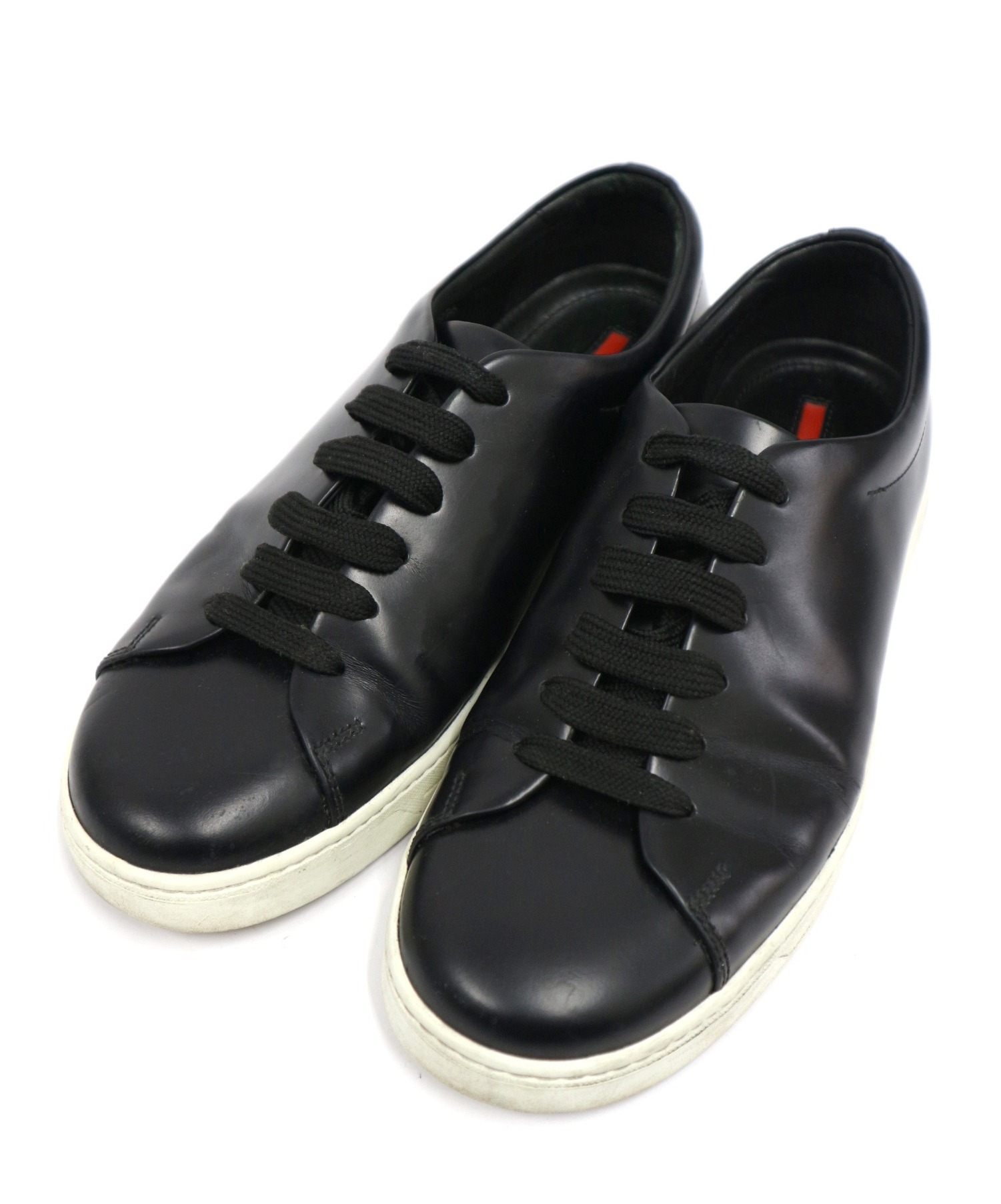 中古・古着通販】PRADA (プラダ) レザースニーカー サイズ:5.5 4E2996 