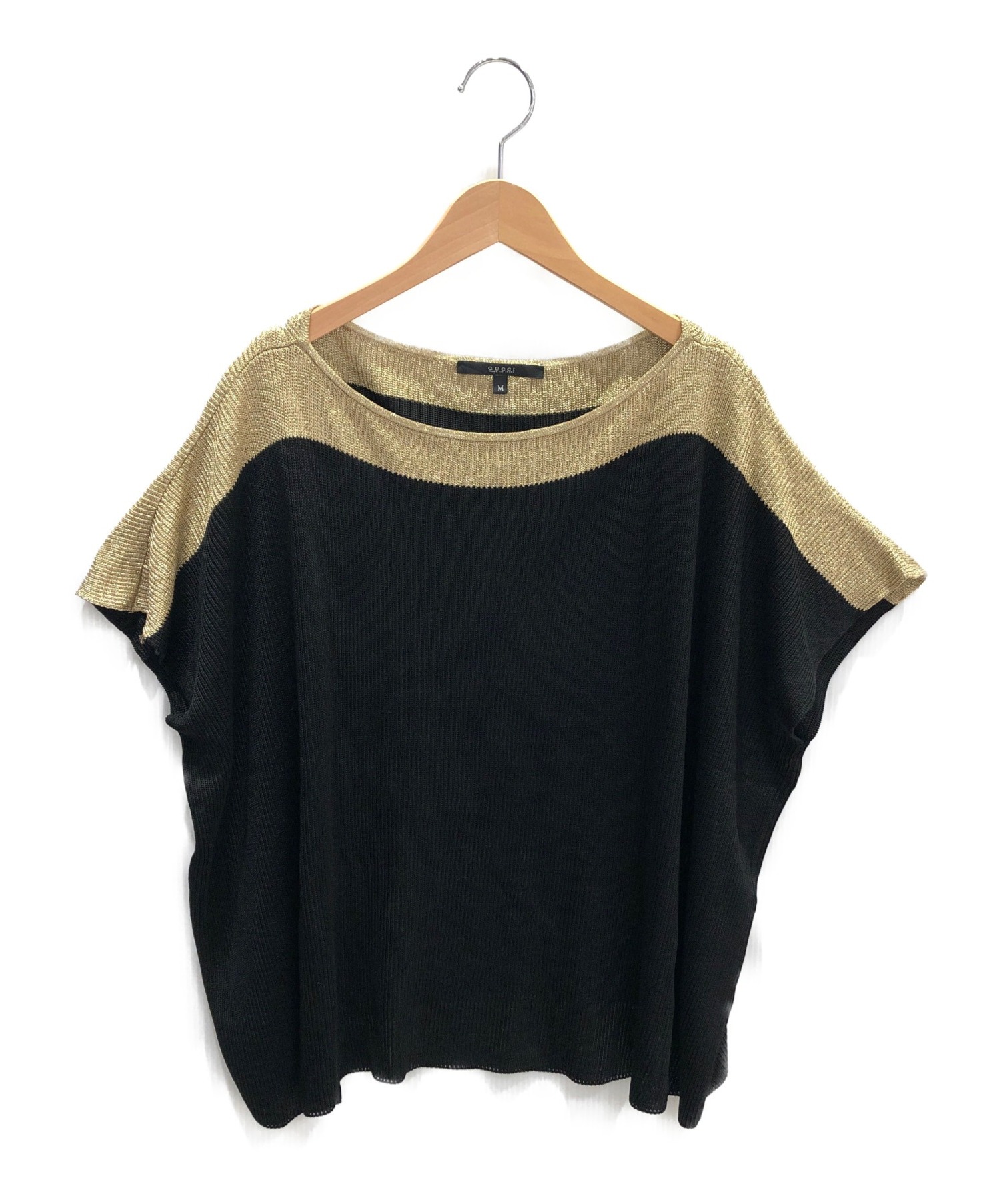 GUCCI グッチ ノースリーブ レディース 【古着】【中古】 中古・古着通販】GUCCI (グッチ) ノースリーブニット ブラック サイズ