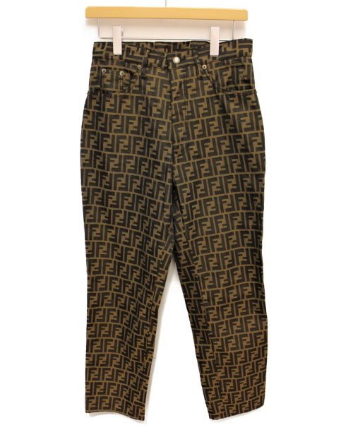 FENDI フェンディ パンツ（その他） XL ベージュ 【古着】【中古】【送料無料】 中古・古着通販】FENDI (フェンディ) ズッカ柄パンツ ベージュ サイズ