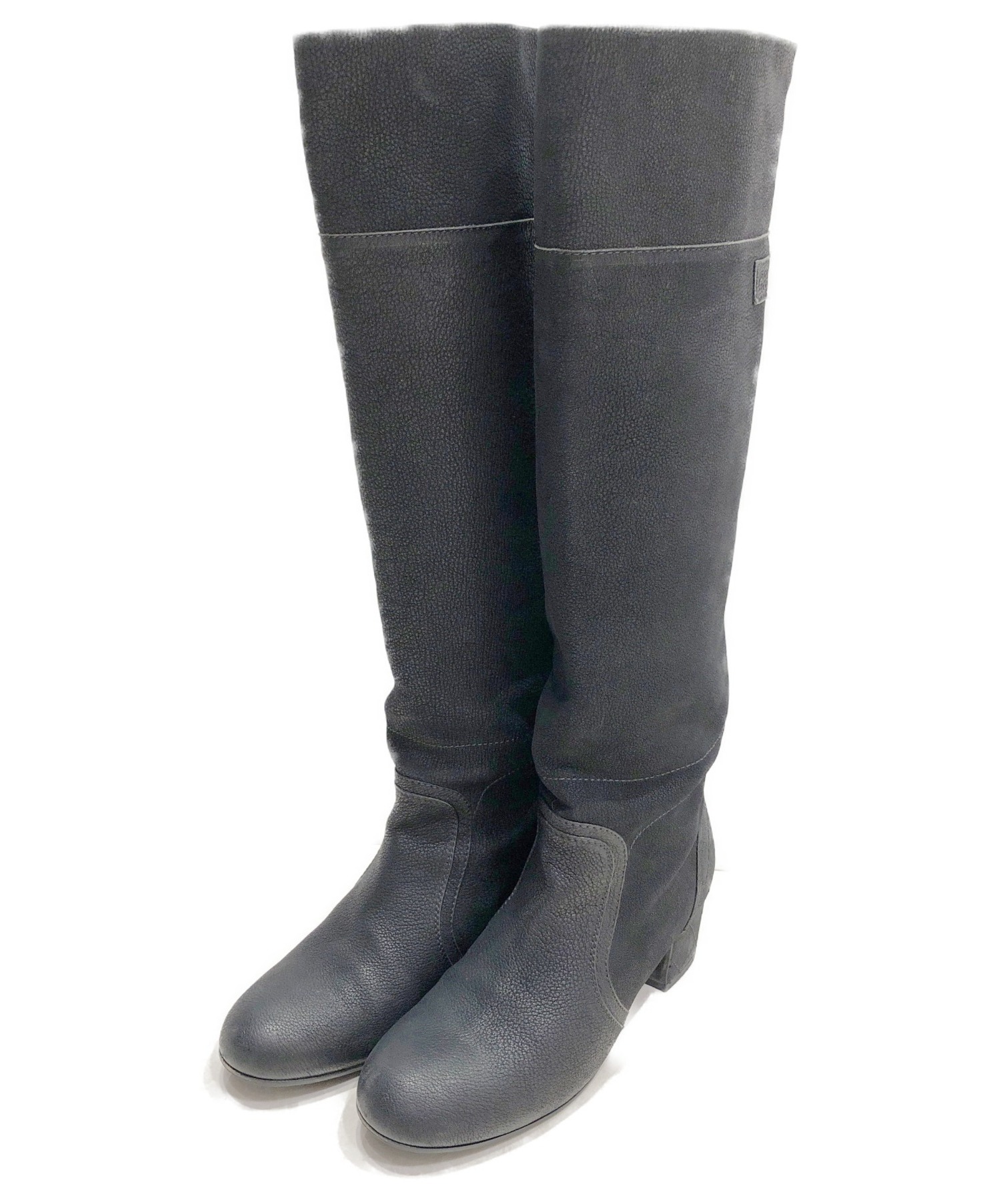 中古・古着通販】CHANEL (シャネル) ロングブーツ ブラック サイズ:38C