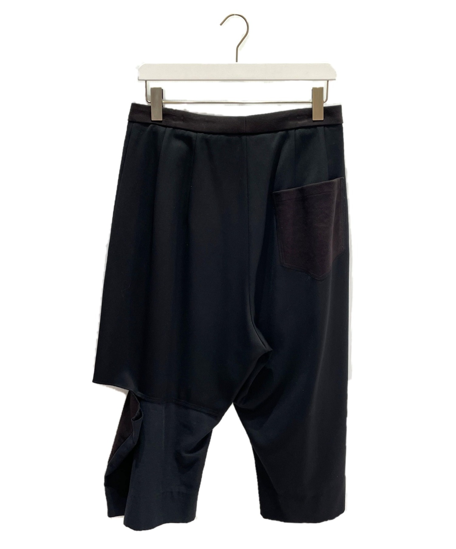 中古・古着通販】LOEWE (ロエベ) クロップドワイドパンツ ブラック 
