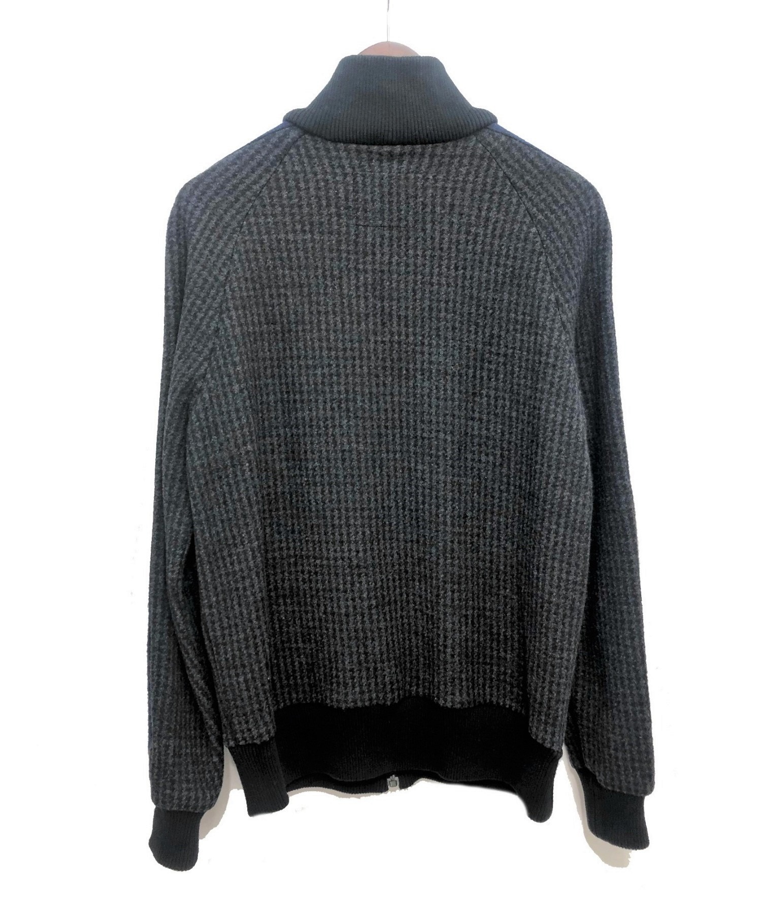 中古・古着通販】sacai (サカイ) 千鳥柄ジップブルゾン グレー 