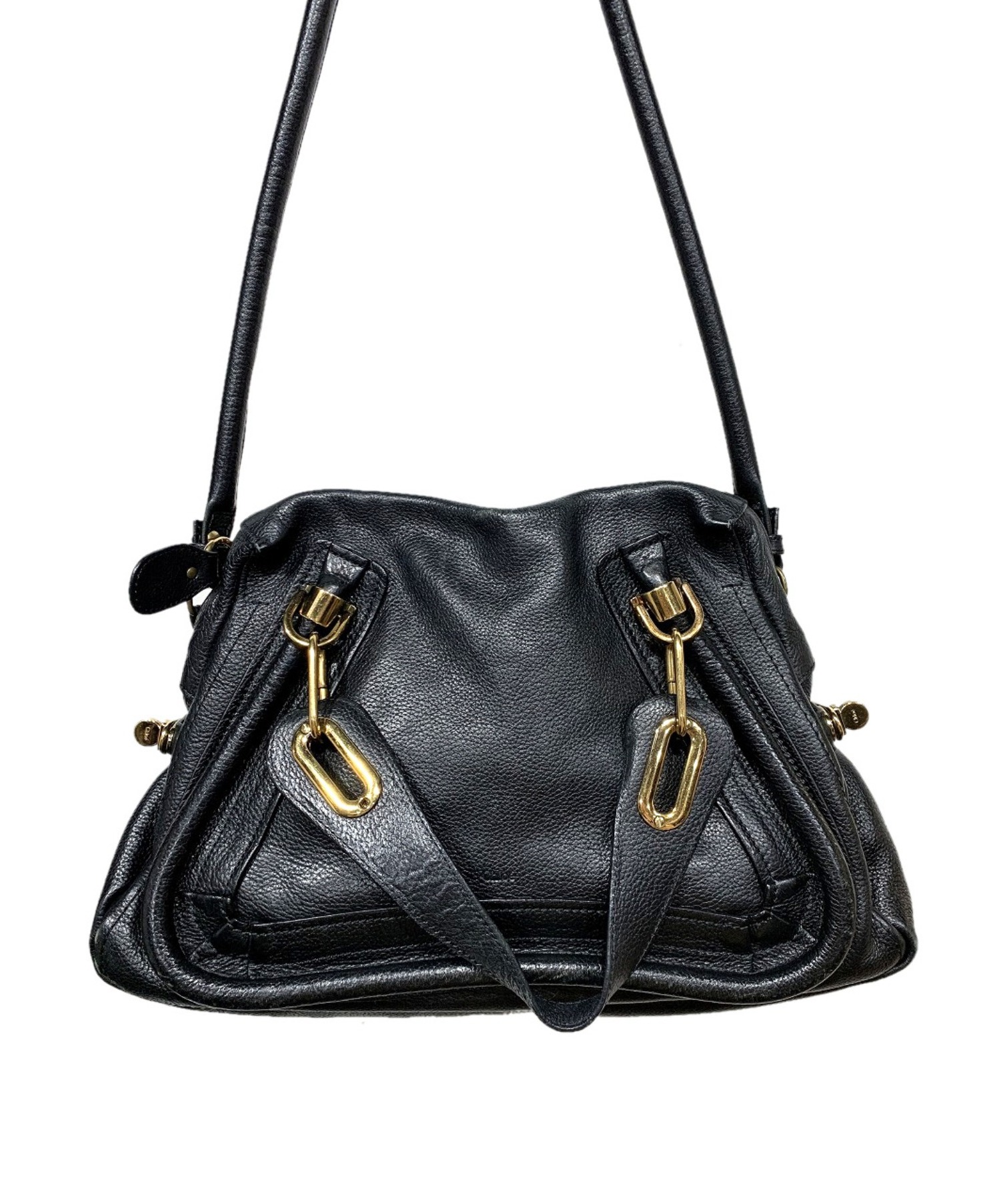 中古・古着通販】Chloe (クロエ) 2WAYバッグ ブラック パラティ 02-11
