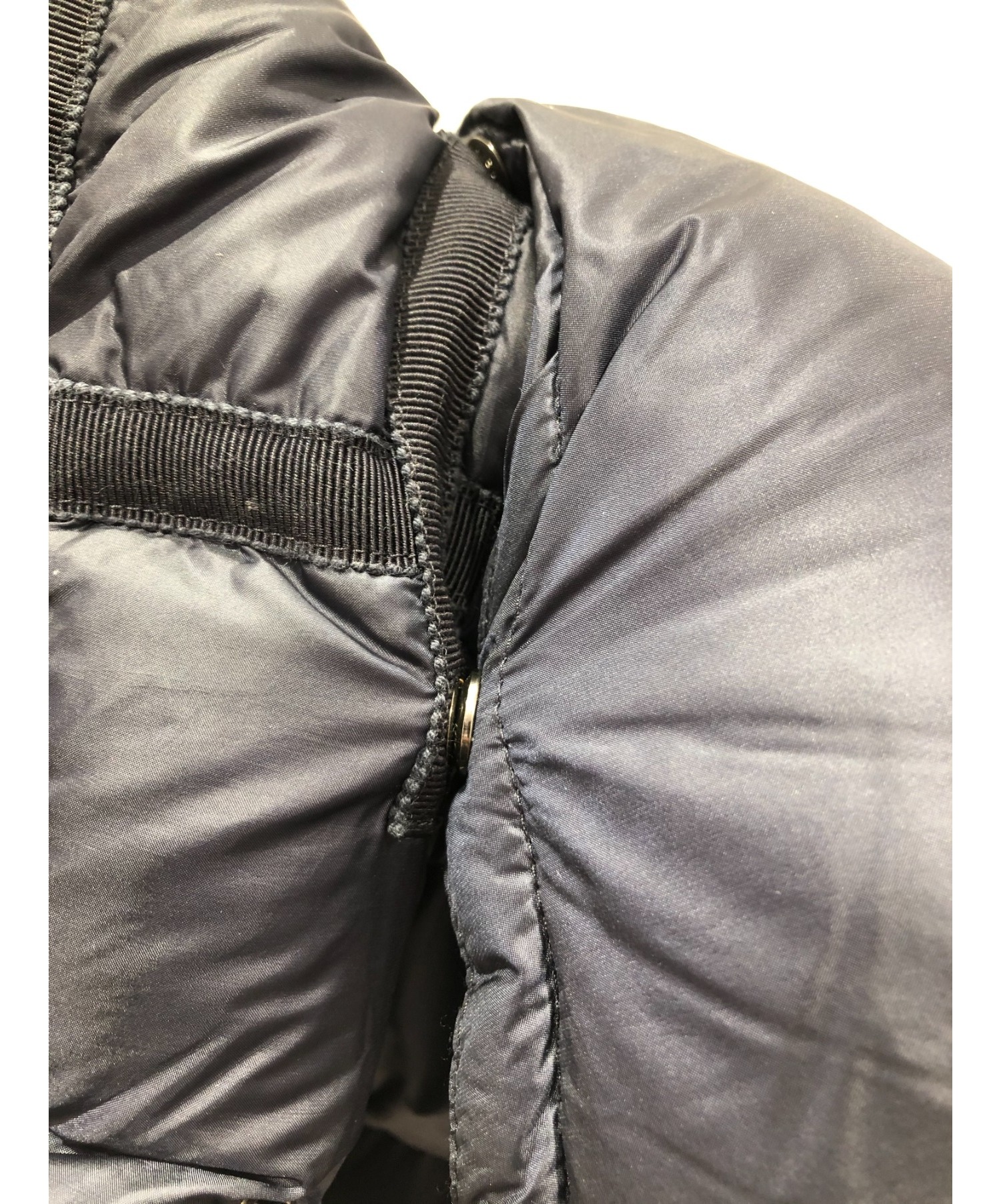 中古・古着通販】MONCLER (モンクレール) ロングダウンコート ネイビー
