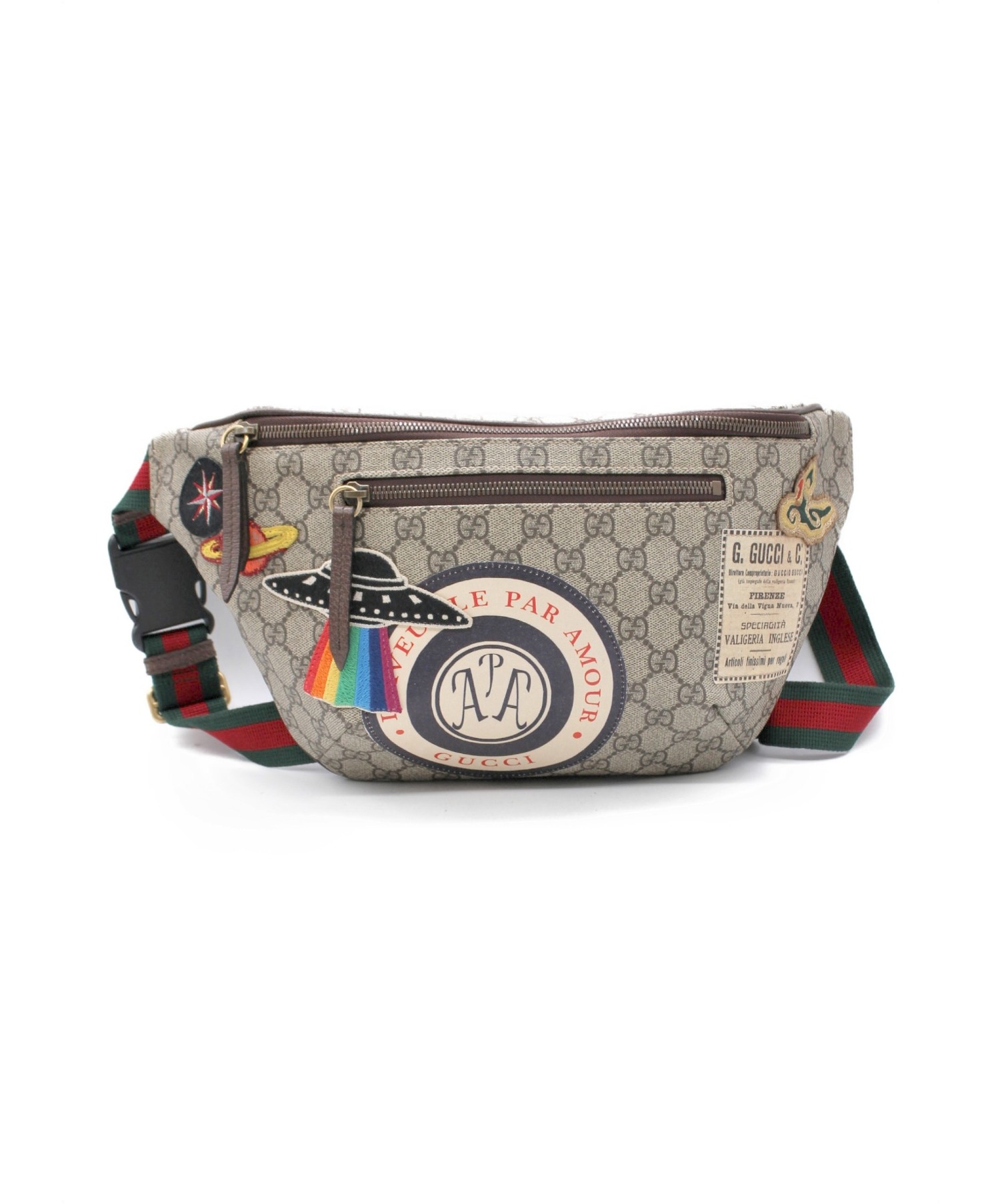 中古・古着通販】GUCCI (グッチ) クーリエ GGスプリーム ベルトバッグ