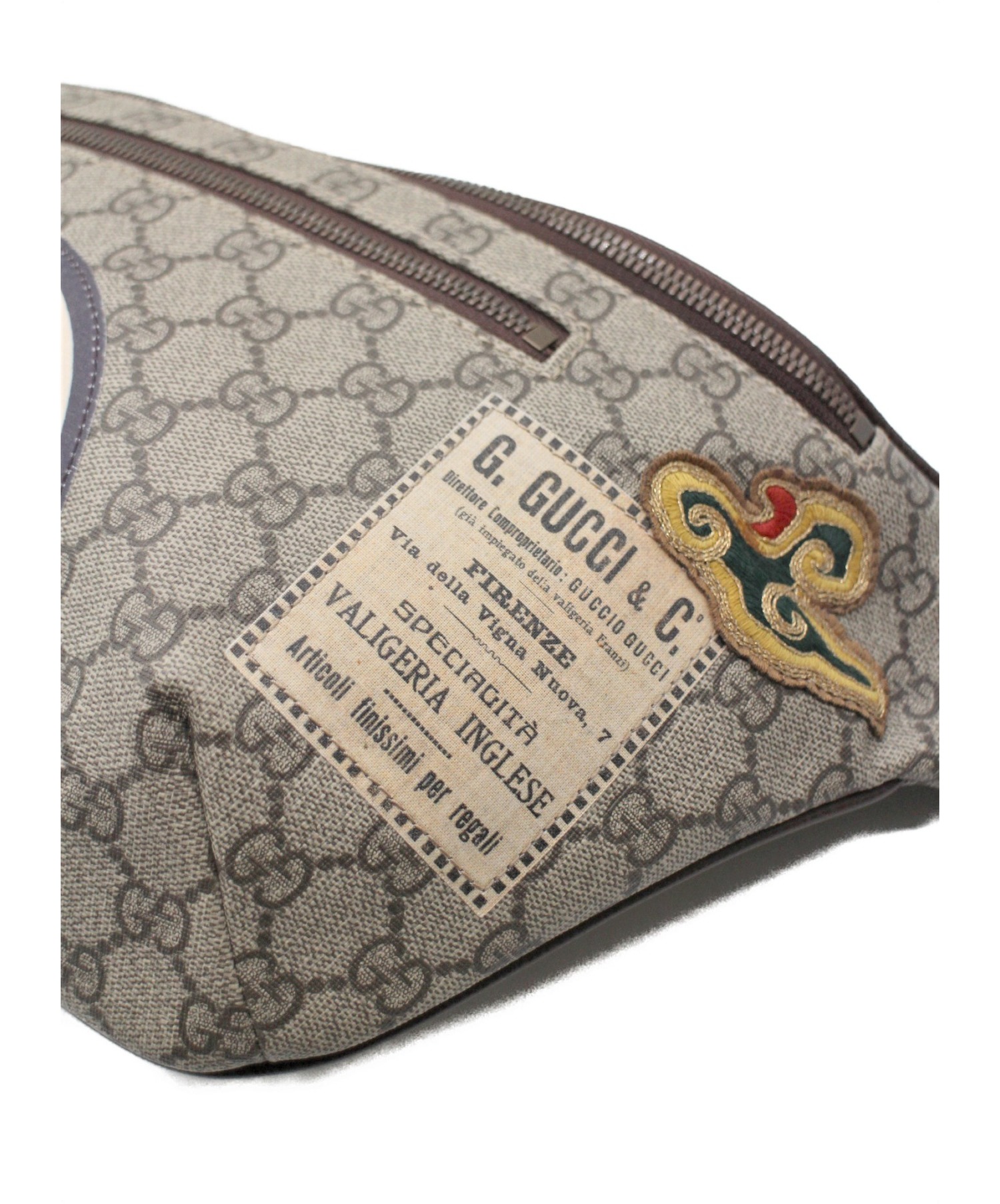 中古・古着通販】GUCCI (グッチ) クーリエ GGスプリーム ベルトバッグ