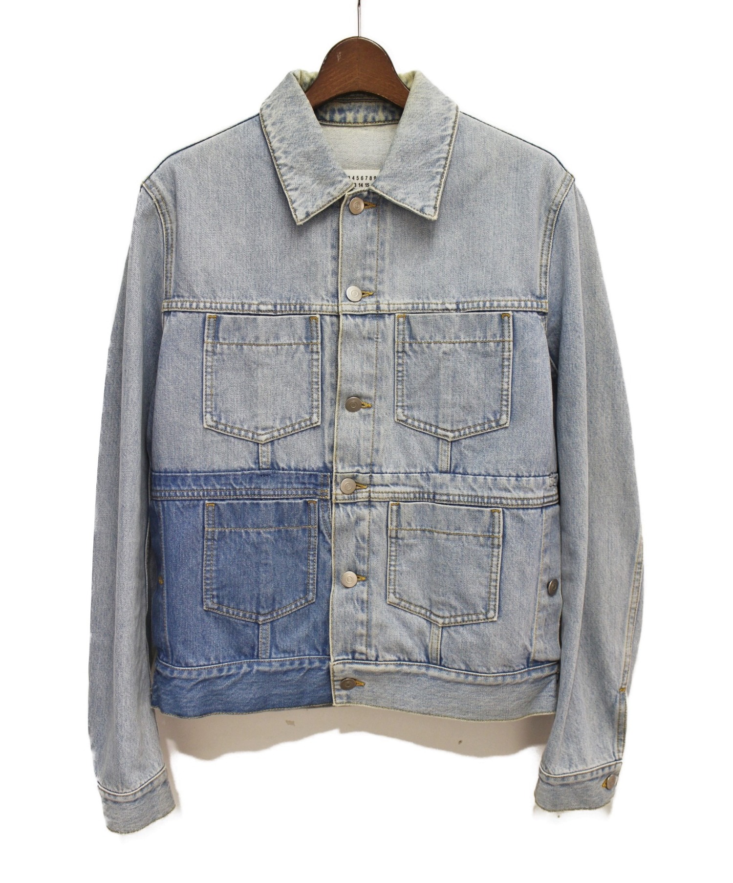 マルジェラ デニムジャケット 48 マルジェラ デストロイ デニム