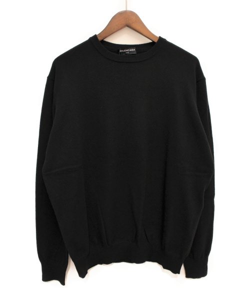 中古・古着通販】BALENCIAGA (バレンシアガ) ロゴクルーネックニット