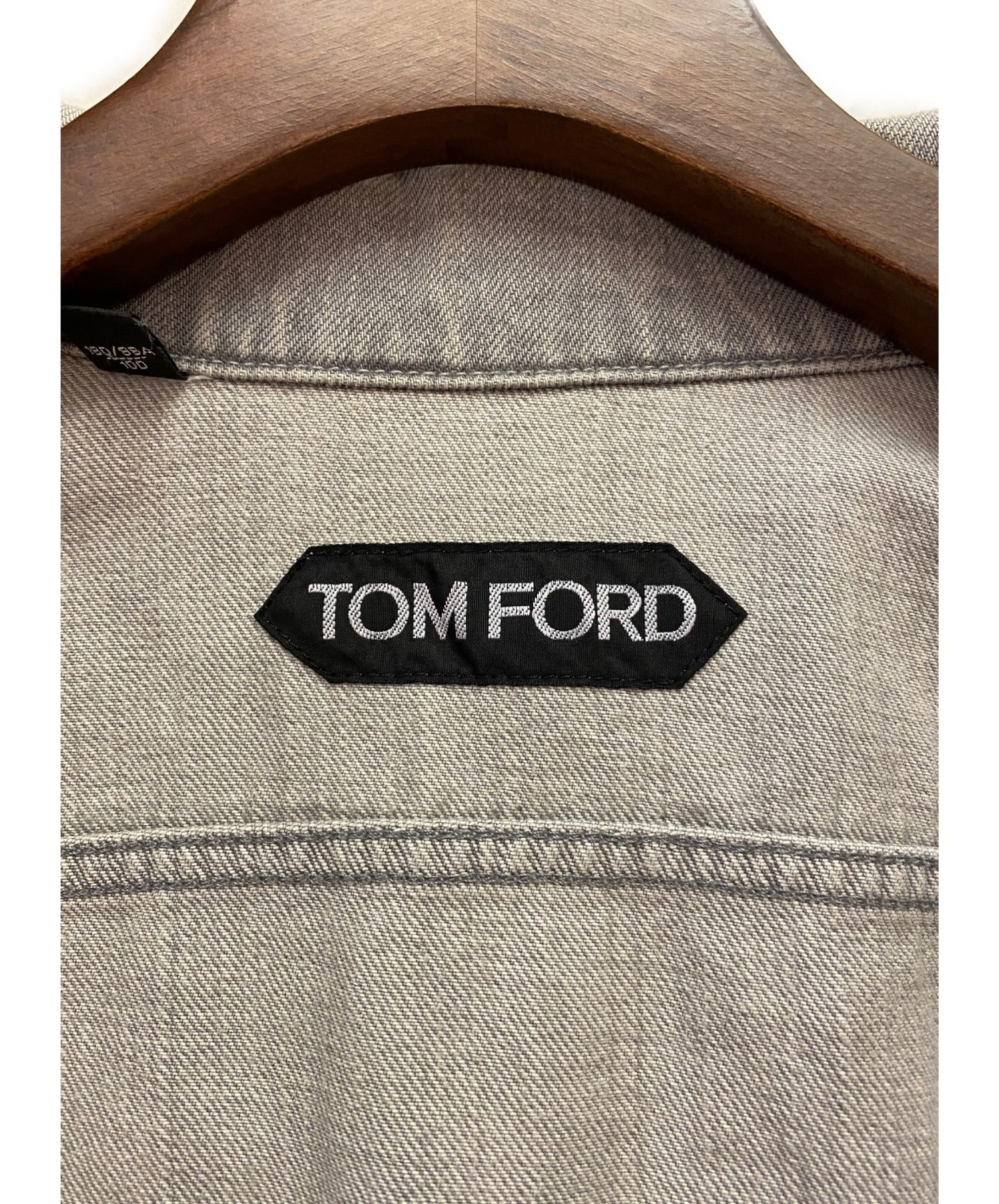 中古・古着通販】TOM FORD (トムフォード) デニムジャケット グレー 