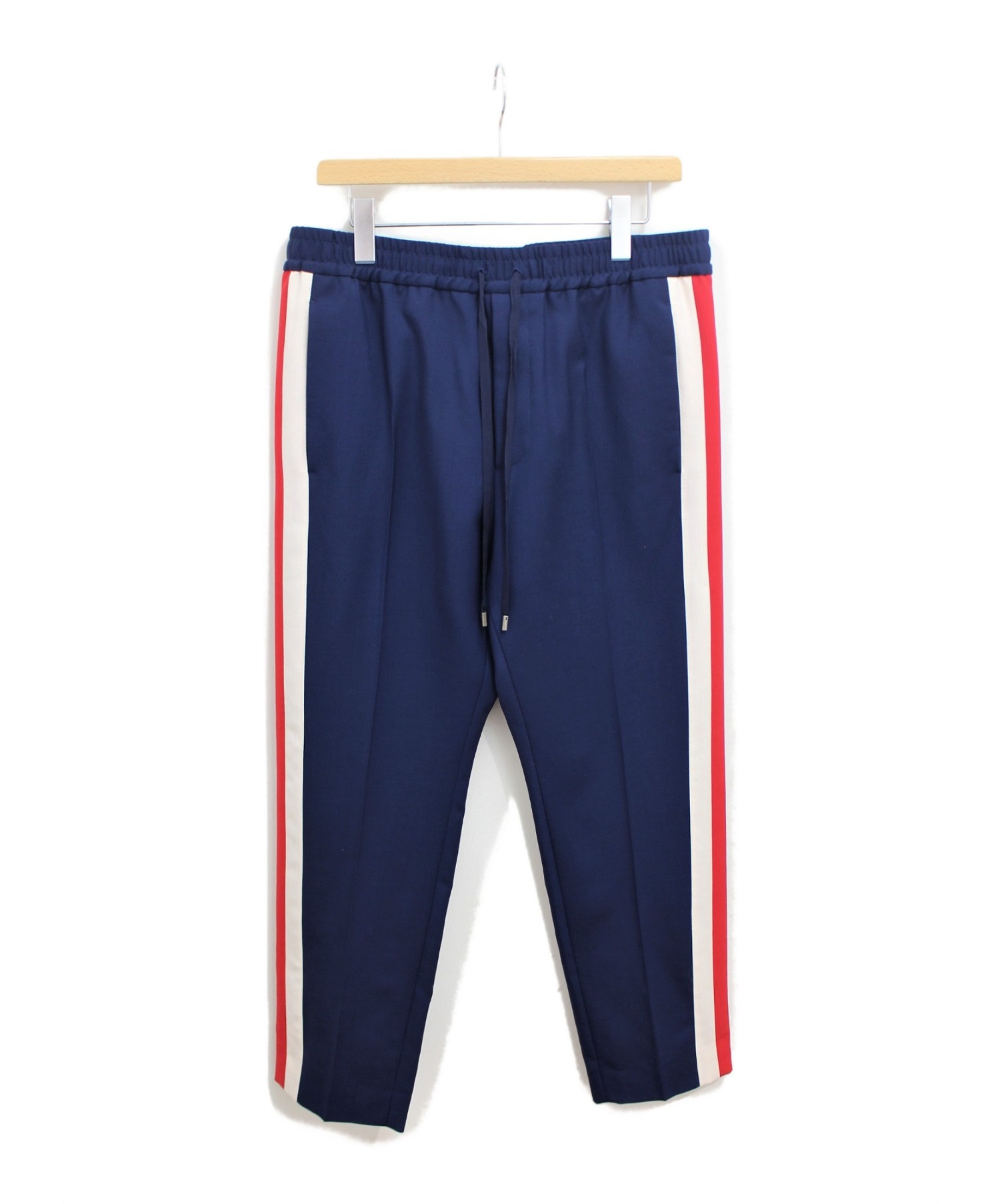 中古・古着通販】GUCCI (グッチ) サイドライントラックパンツ ネイビー