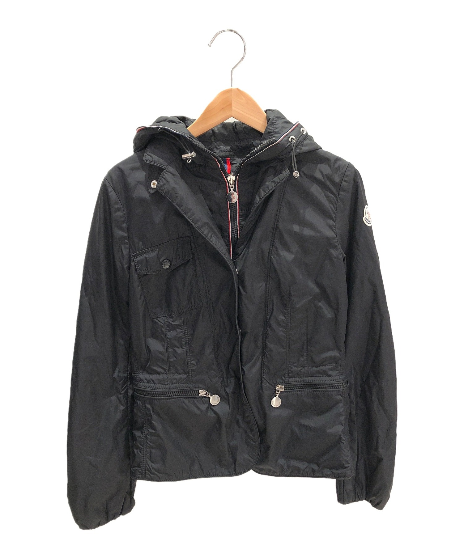 〈クリーニング済み〉モンクレール PLADIC（プラディック）ナイロンジャケット 中古・古着通販】MONCLER (モンクレール) ナイロンジャケット ブラック