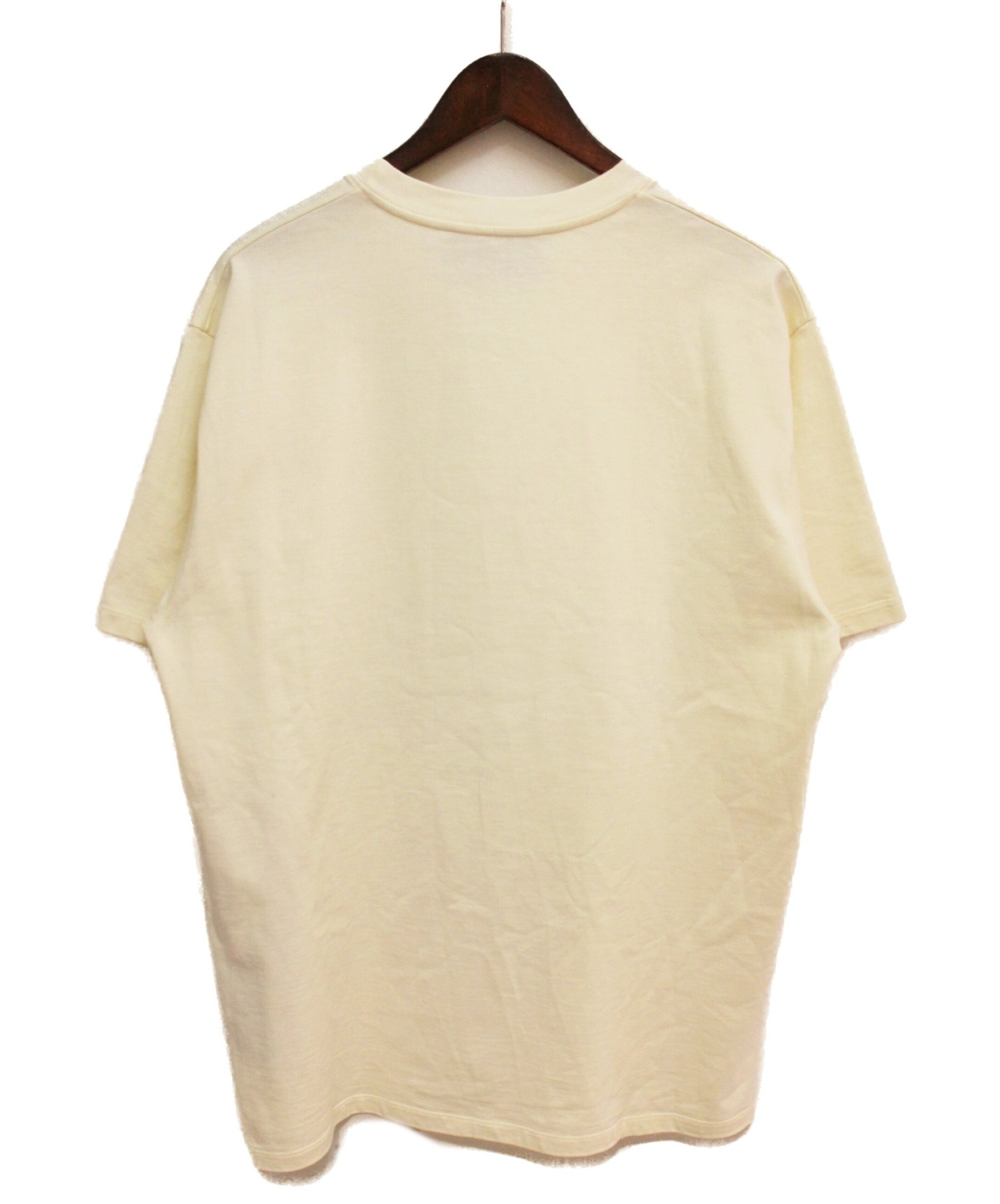 グッチ　カットソー　ベージュ系　Tシャツ　袖ブランドロゴ　GUCCI　半袖　M 中古・古着通販】GUCCI (グッチ) 20SS ミッキーオーバーサイズTシャツ