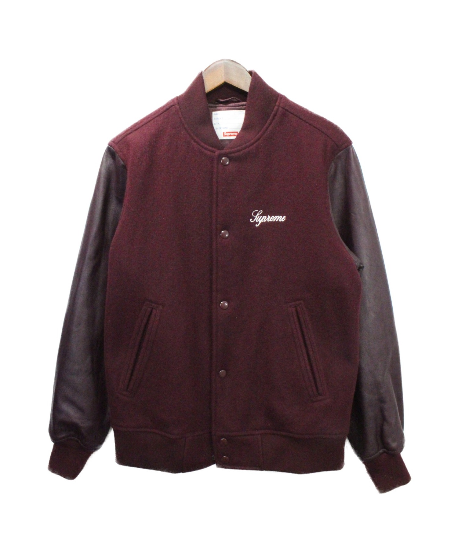 Supreme Wool Varsity Crew Jacket