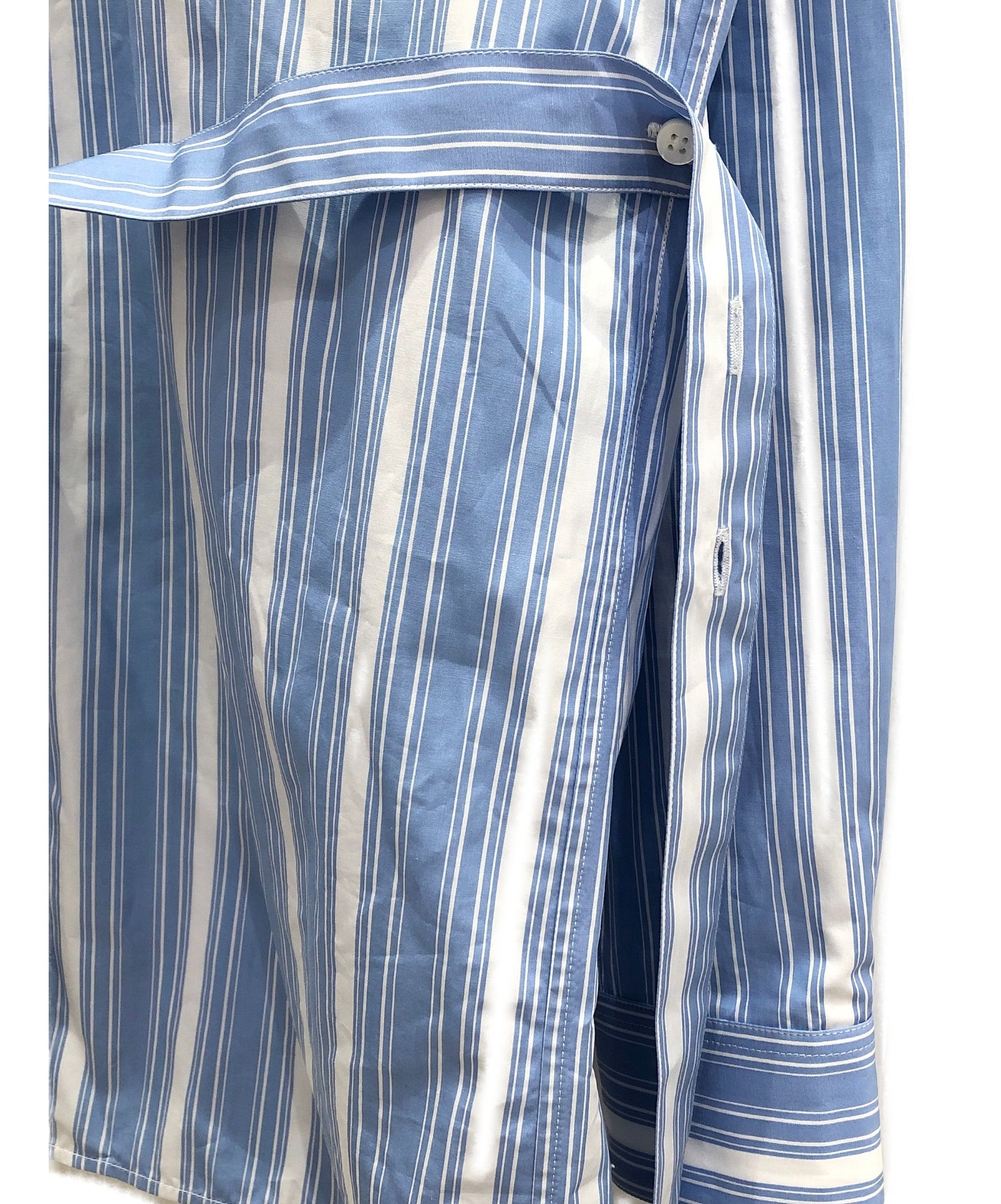 中古・古着通販】JIL SANDER (ジルサンダー) バンドカラーストライプ