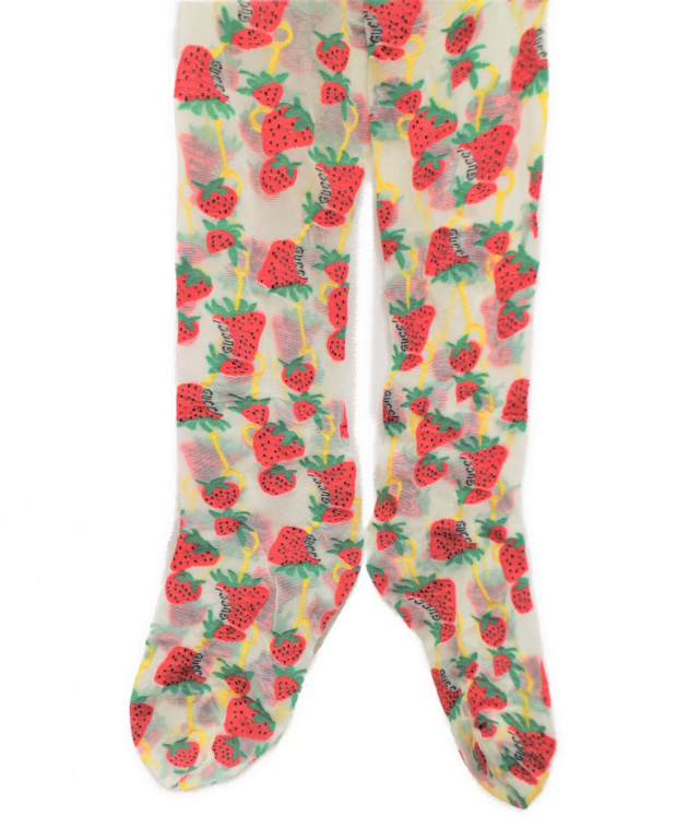 中古・古着通販】GUCCI (グッチ) ストロベリージャガードタイツ サイズ