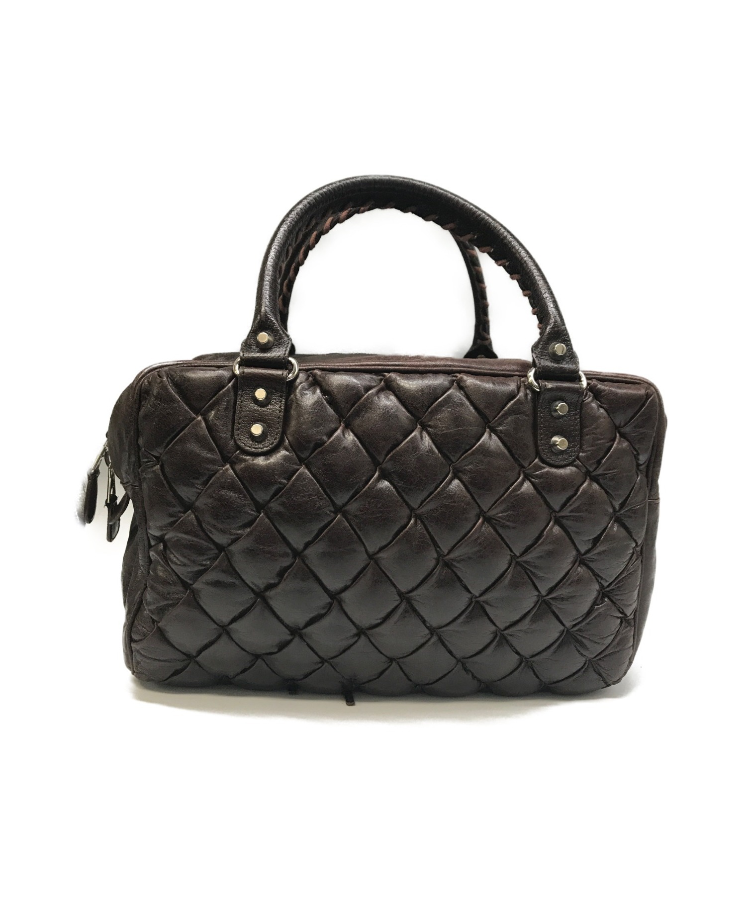 中古・古着通販】BALENCIAGA (バレンシアガ) ボストンバッグ ブラウン 