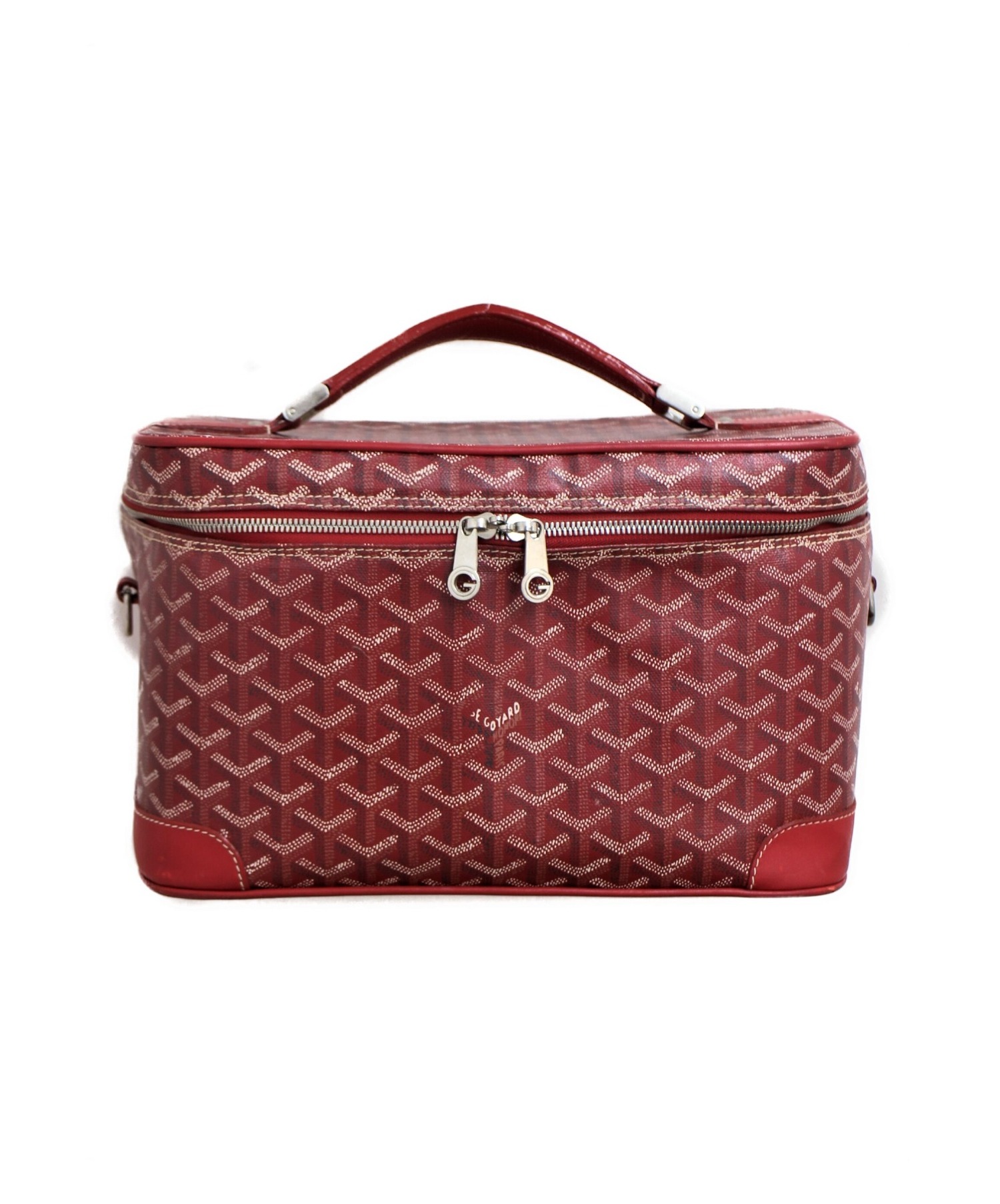 中古・古着通販】GOYARD (ゴヤール) バニティバッグ レッド サイズ