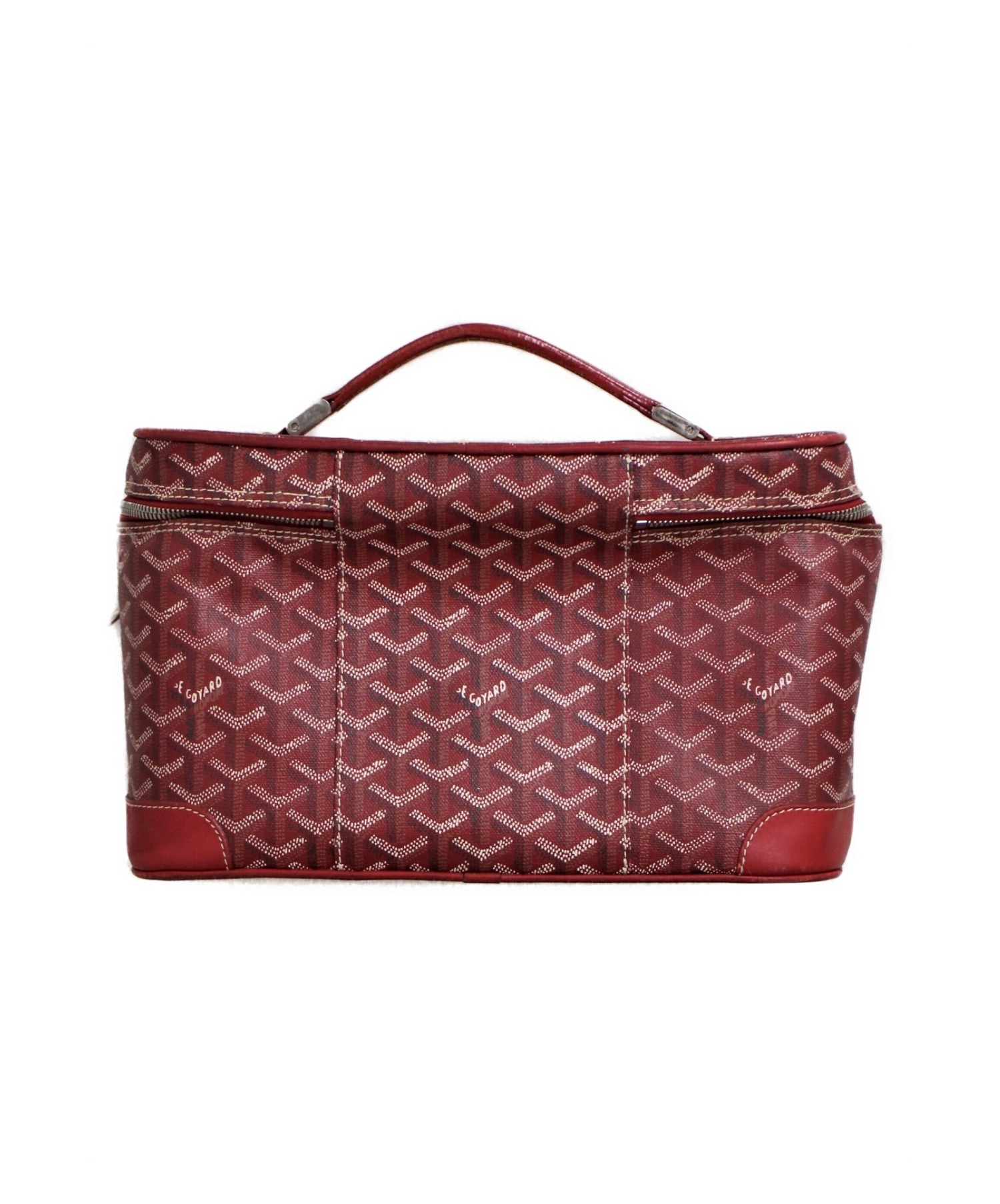 中古・古着通販】GOYARD (ゴヤール) バニティバッグ レッド サイズ