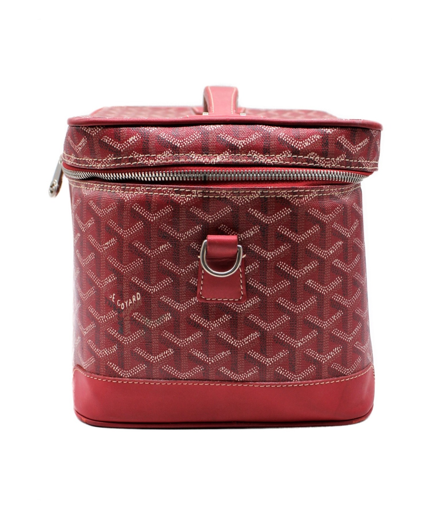 中古・古着通販】GOYARD (ゴヤール) バニティバッグ レッド サイズ