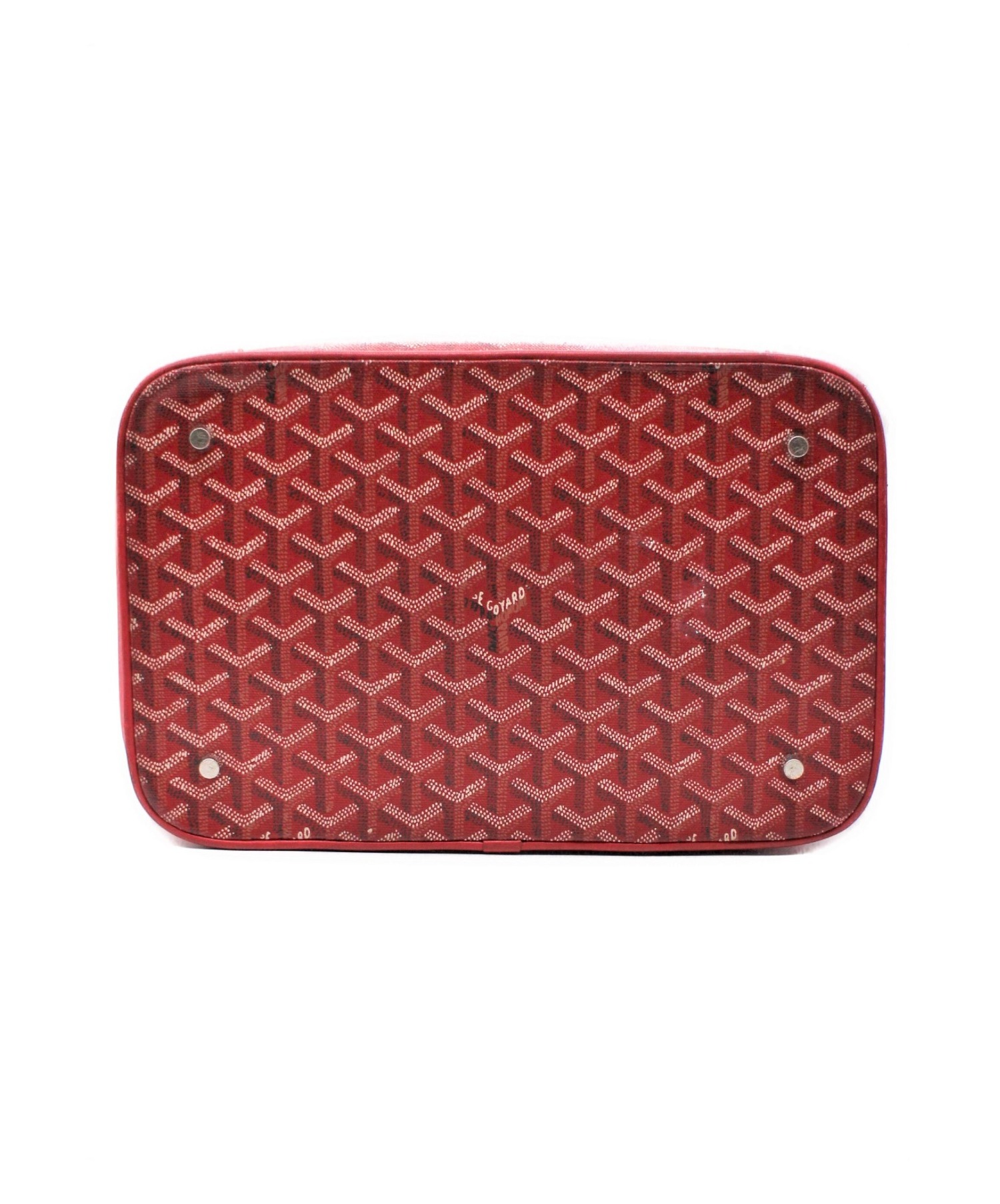 中古・古着通販】GOYARD (ゴヤール) バニティバッグ レッド サイズ