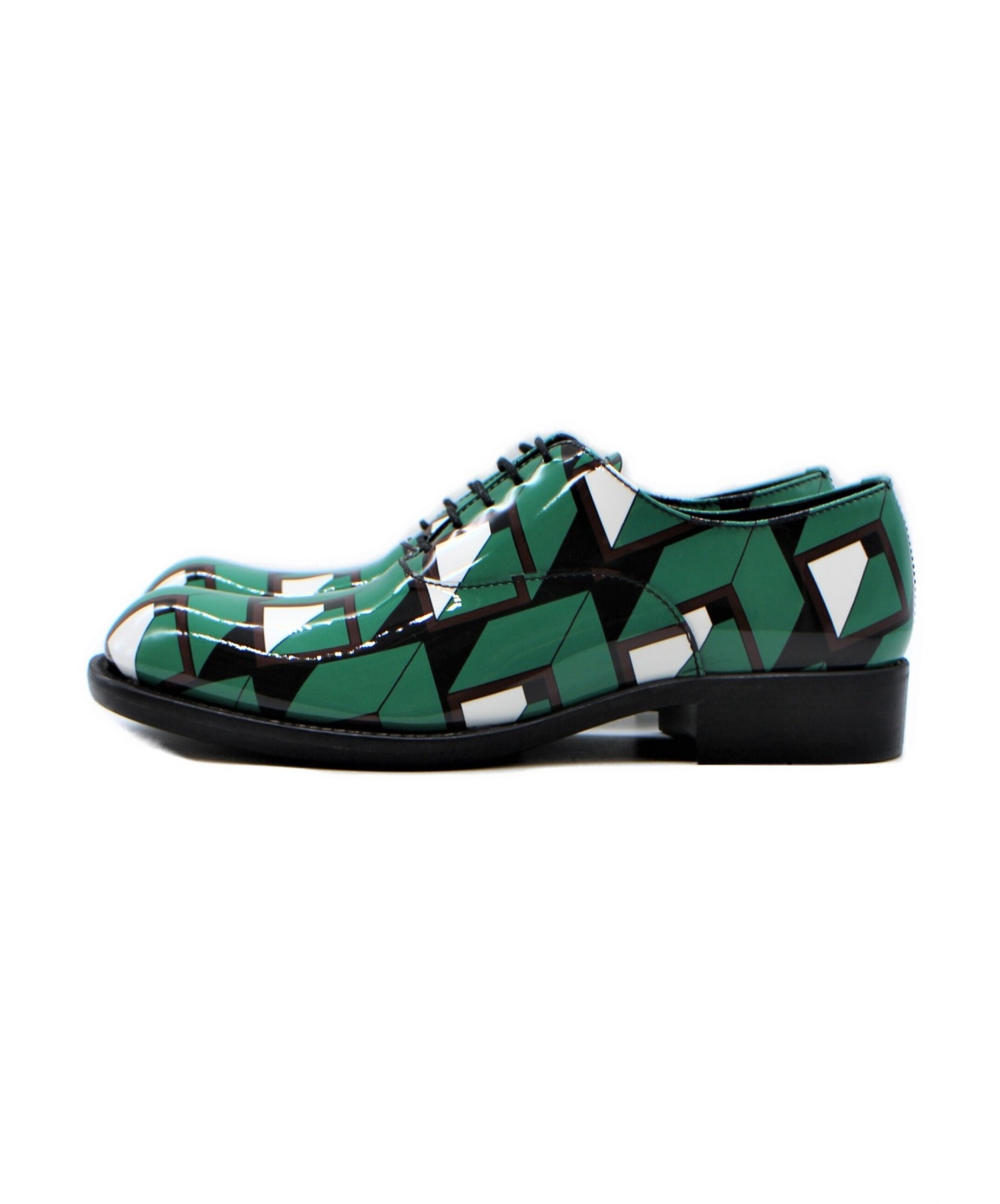 中古・古着通販】PRADA (プラダ) レースアップシューズ グリーン 